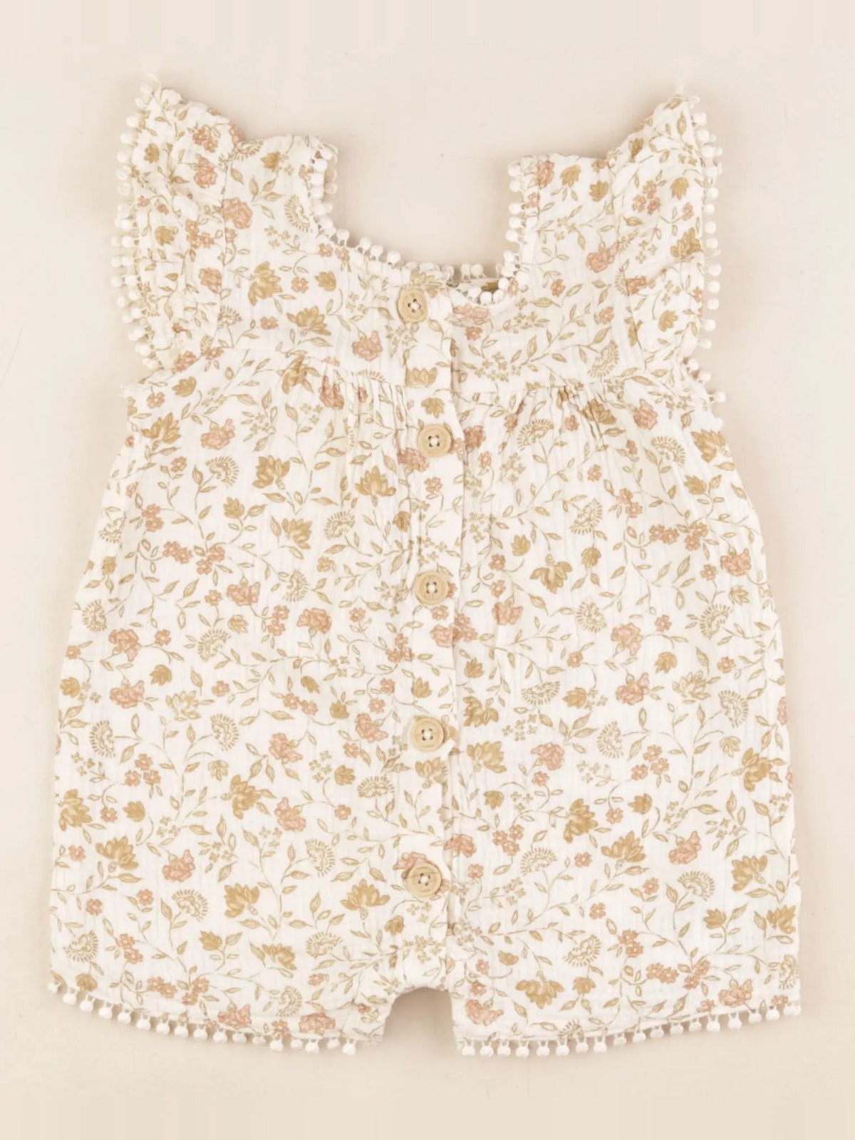 Vertbaudet - combinaison beige - 18 mois