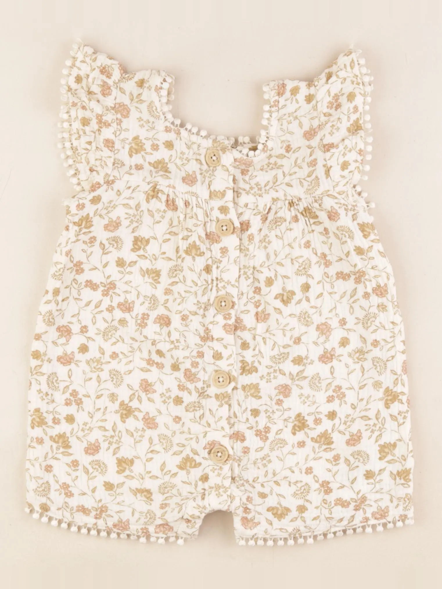 Vertbaudet - combinaison beige - 18 mois