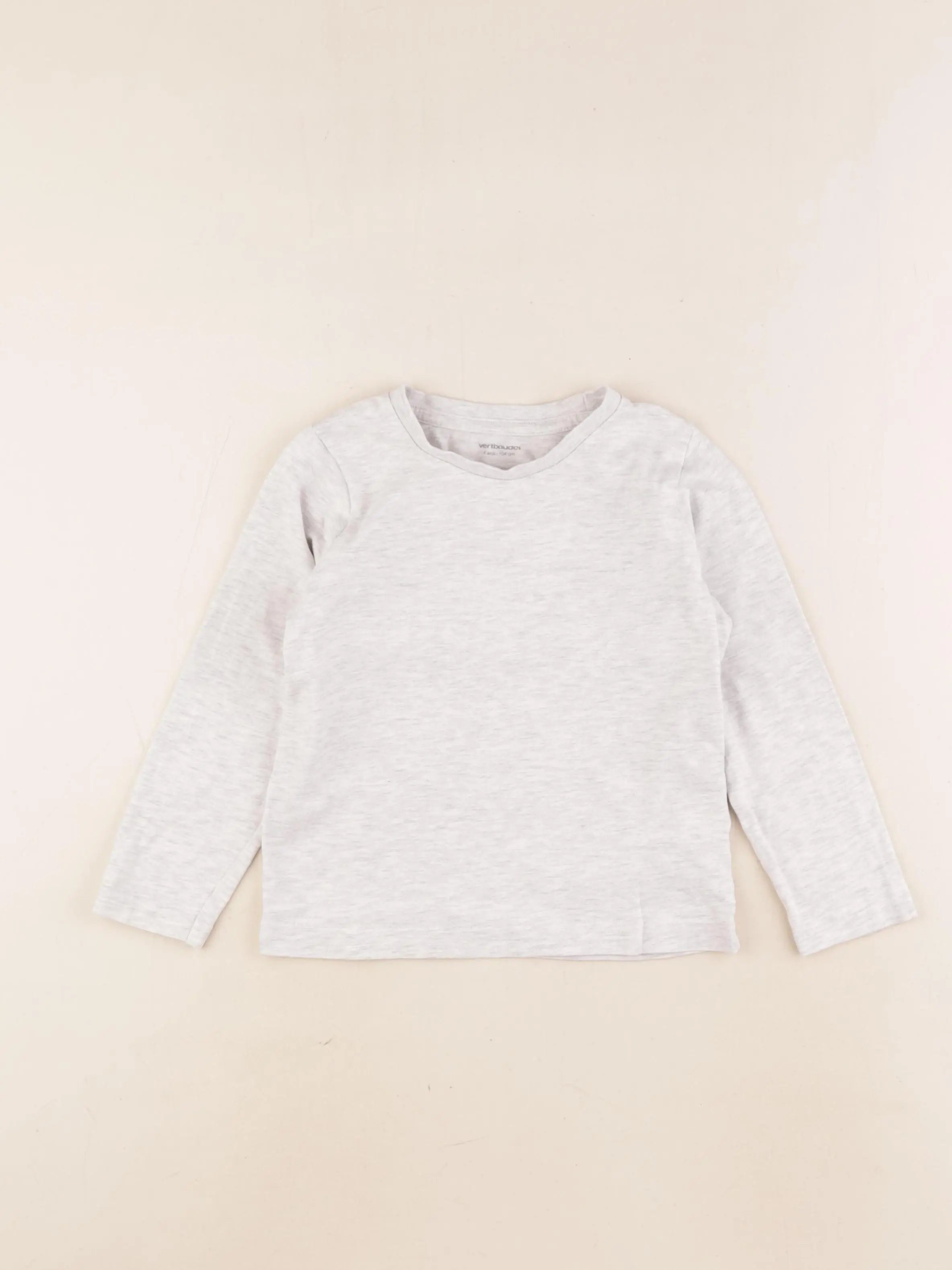 Vertbaudet - tee-shirt gris - 4 ans