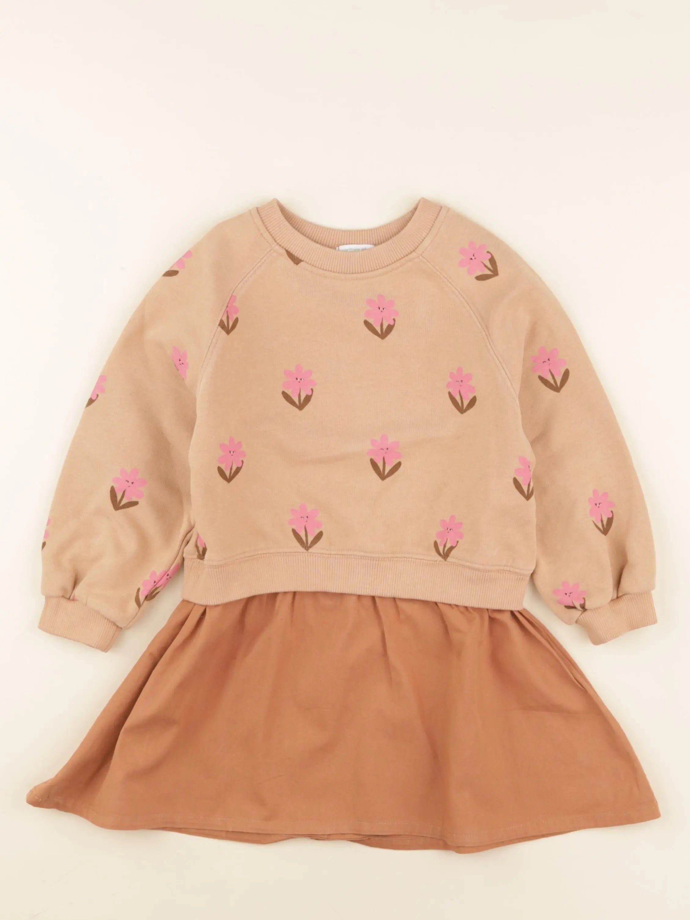 Vertbaudet - robe marron - 3 ans