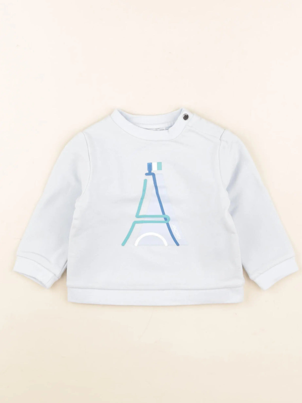 Jacadi - sweat bleu - 12 mois