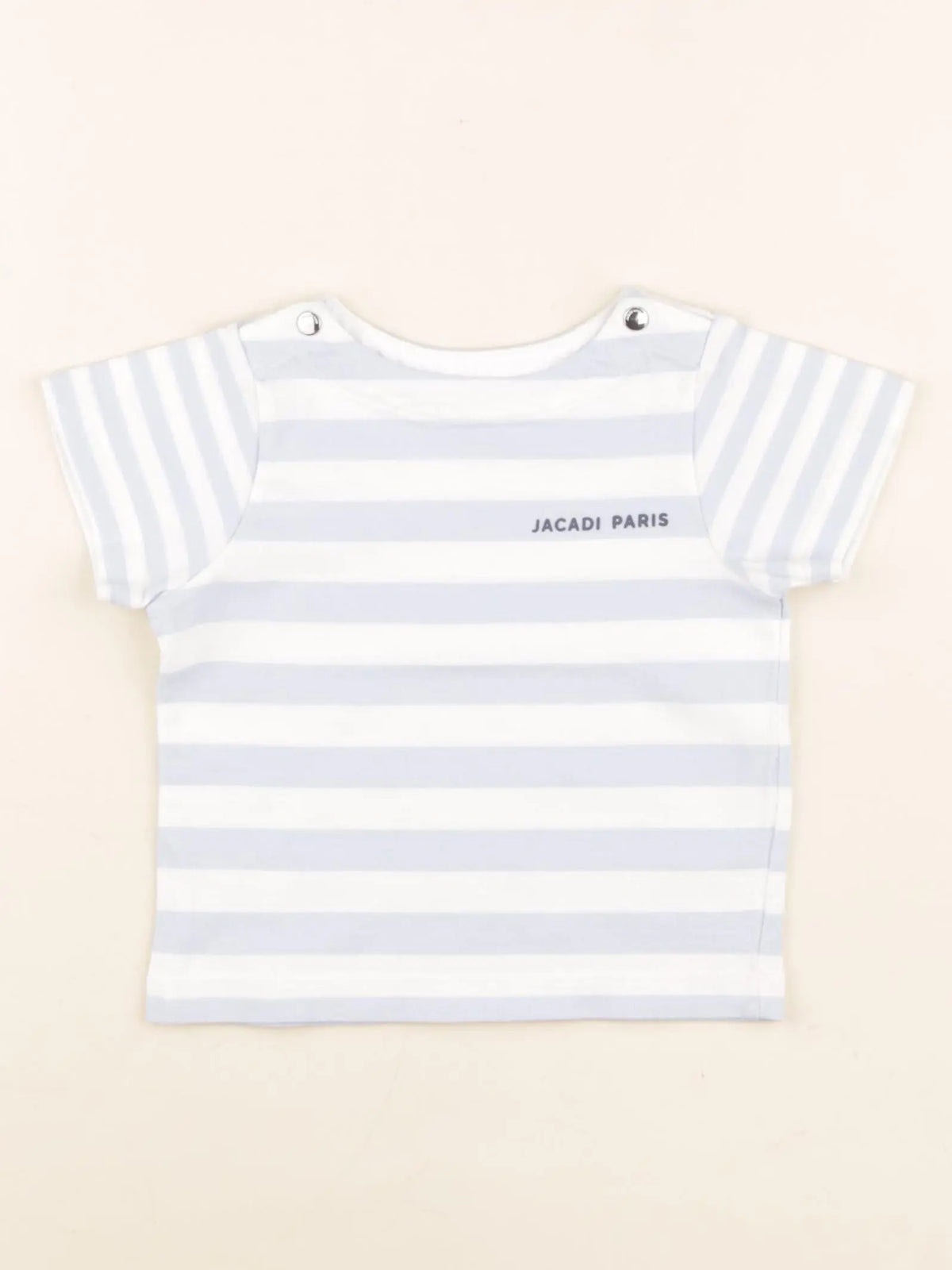 Jacadi - tee-shirt blanc, bleu - 12 mois