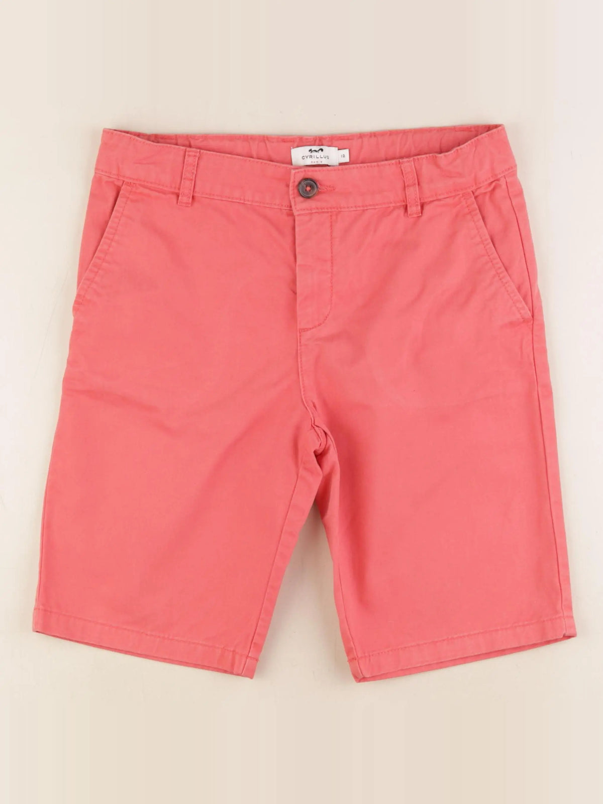 Cyrillus - short rouge - 12 ans
