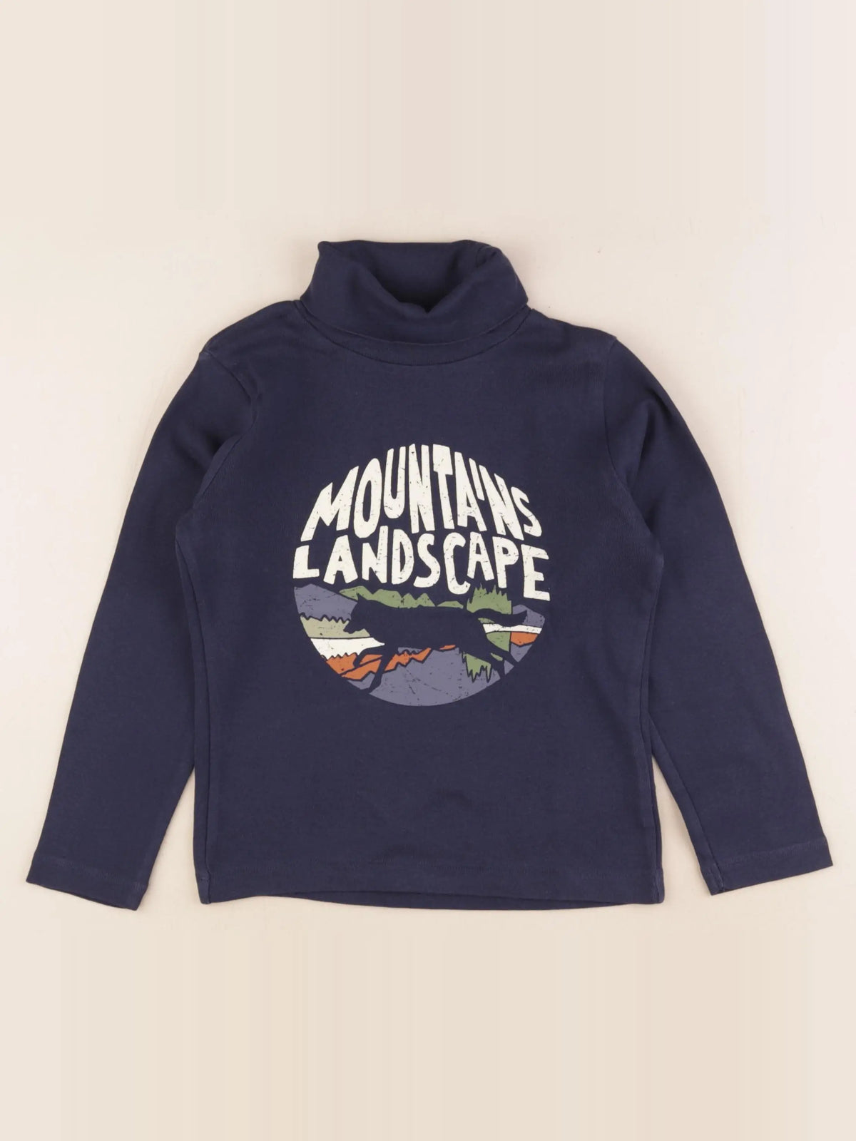 Vertbaudet - sous-pull bleu - 6 ans