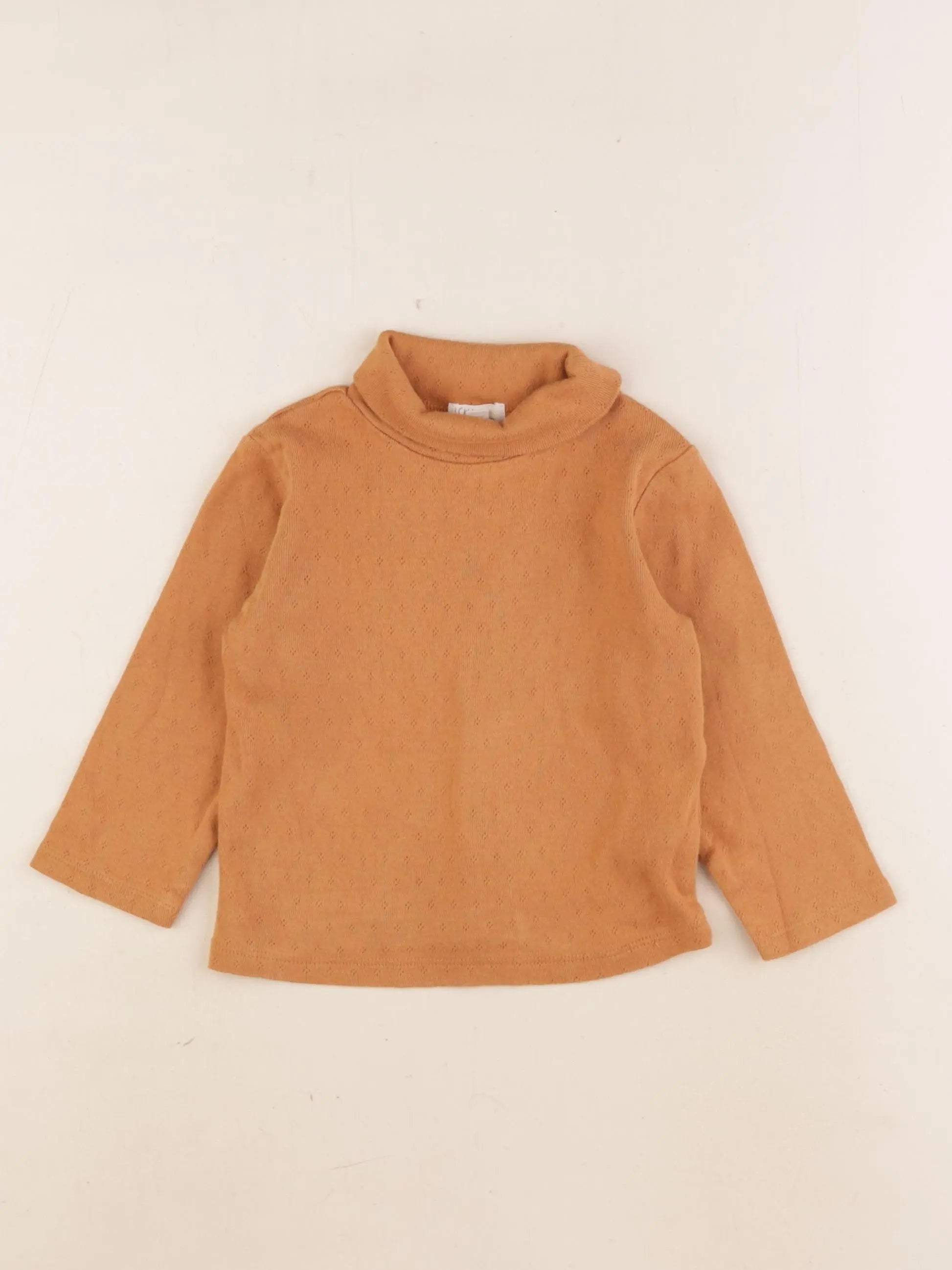 Little Cigogne - sous-pull marron - 2 ans
