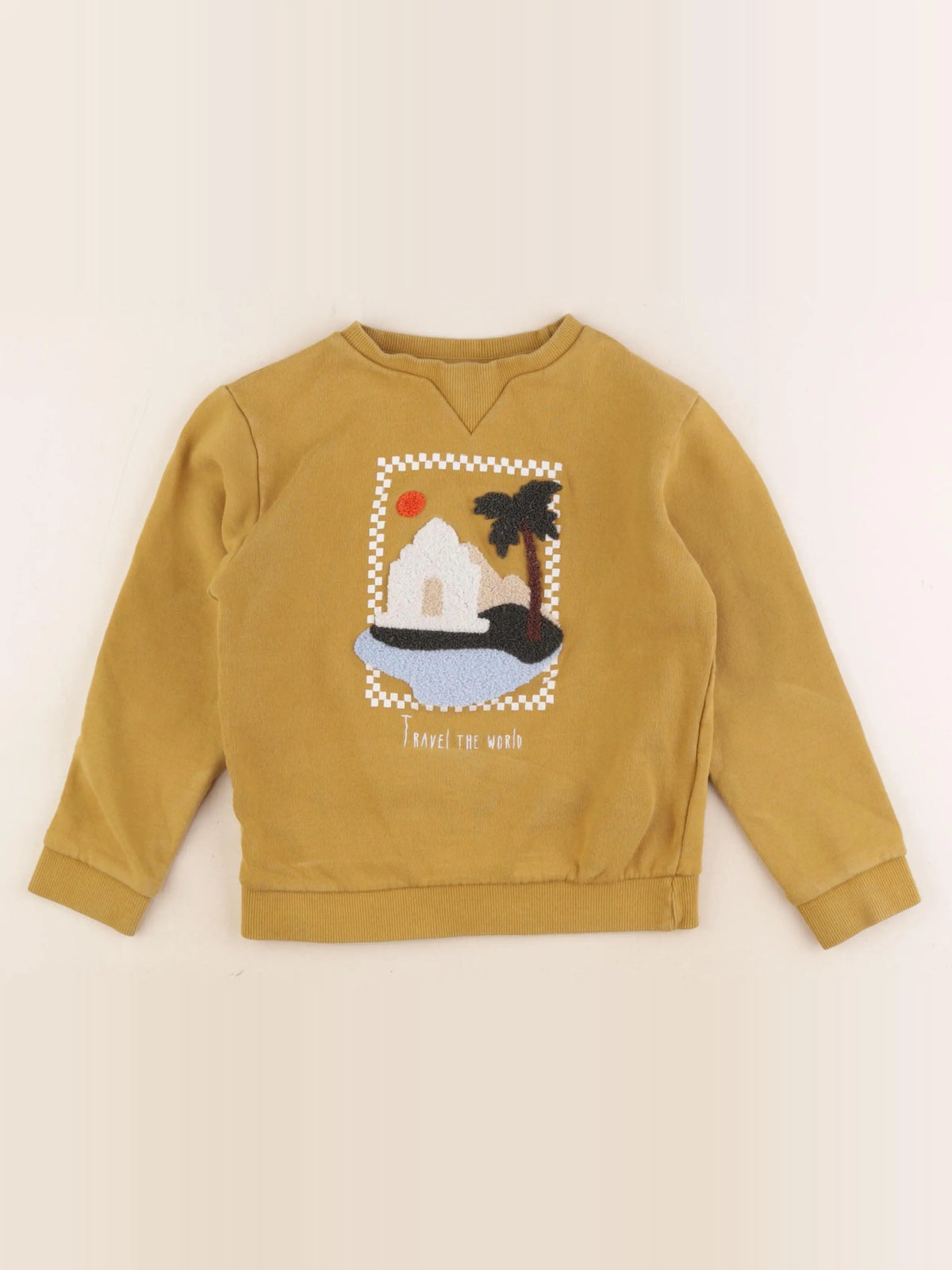 Little Cigogne - sweat marron - 8 ans