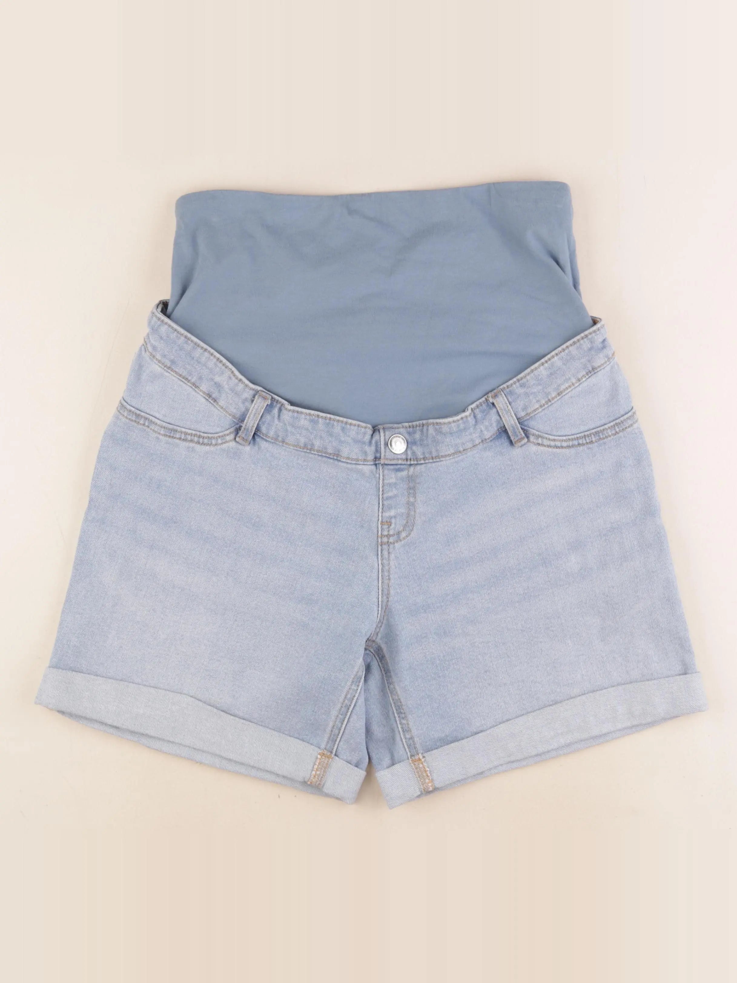 Kiabi - short grossesse bleu - 38
