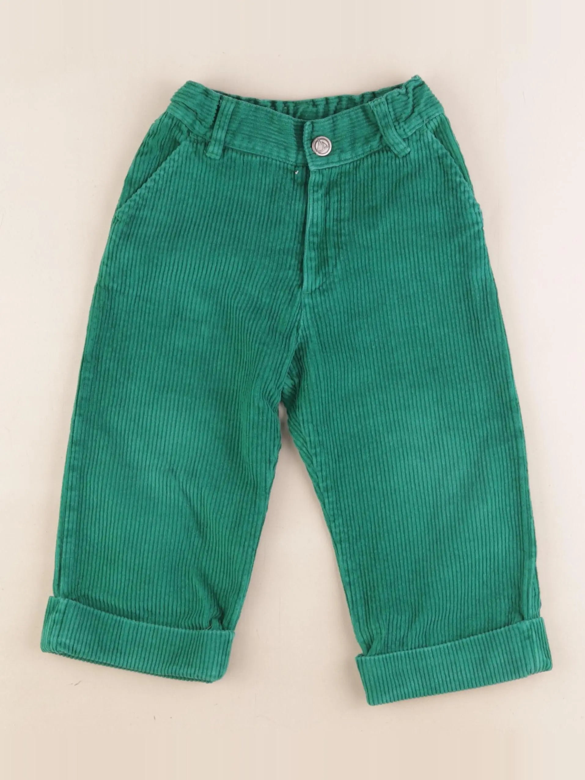 Petit Bateau - pantalon vert - 4 ans