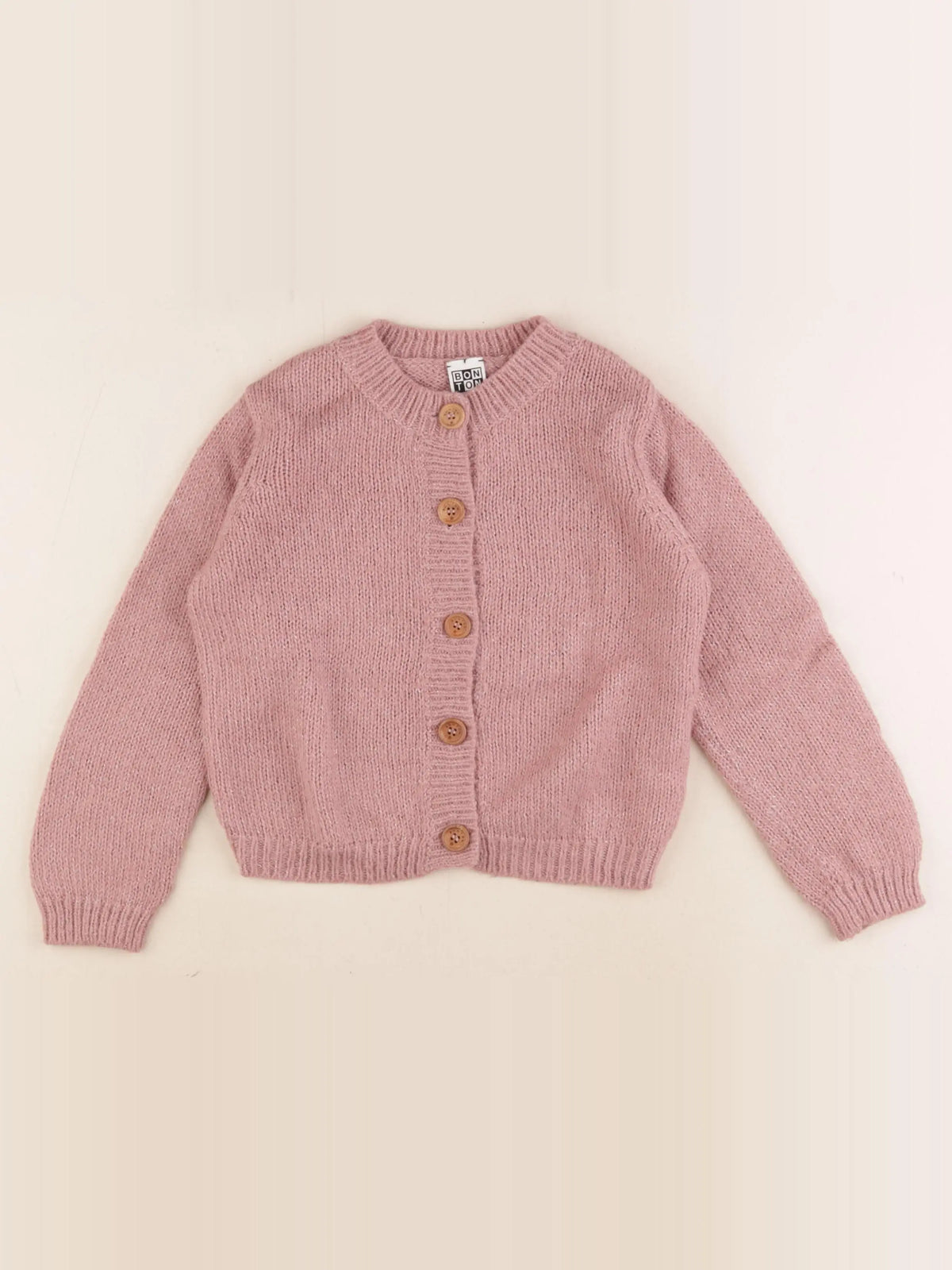 Bonton - gilet rose - 6 ans