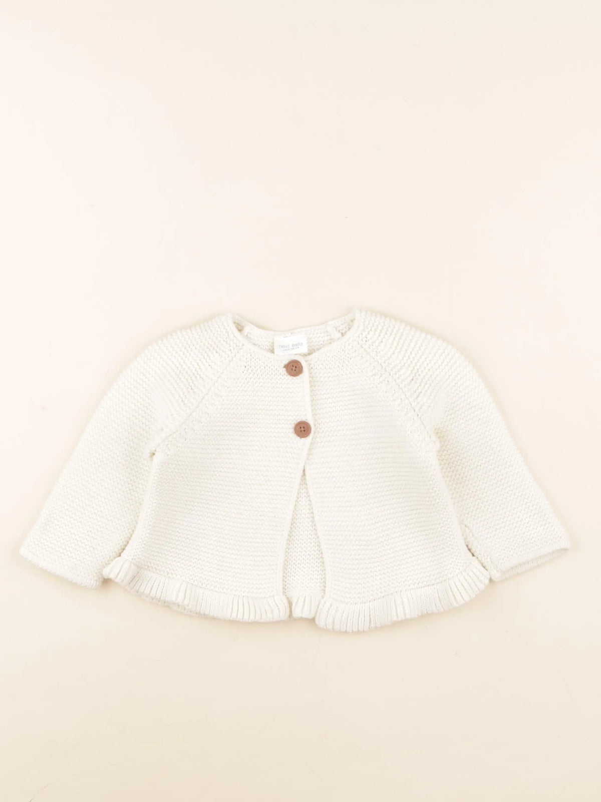 Next - gilet beige - 6/9 mois