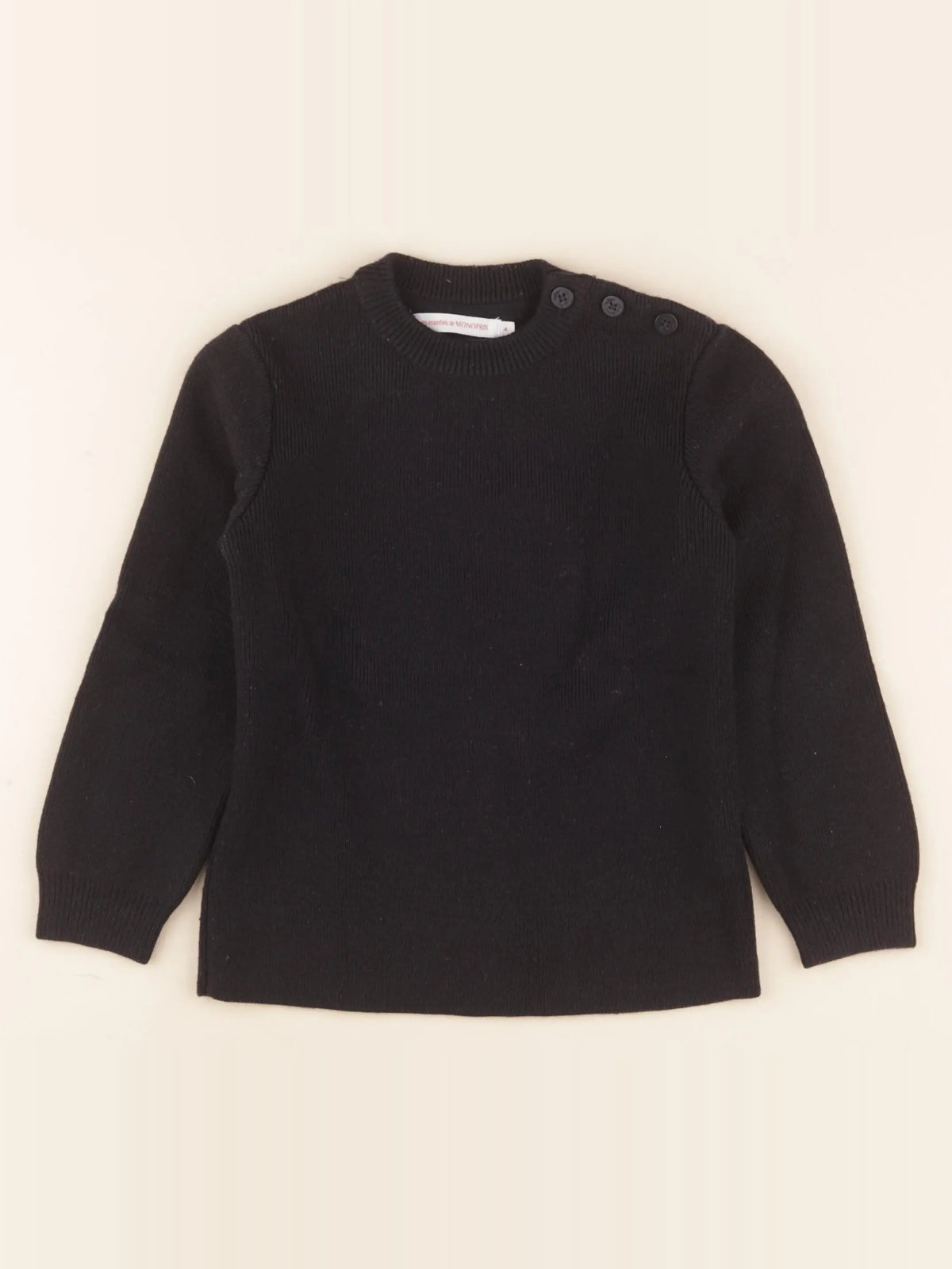 Monoprix - pull bleu - 4 ans