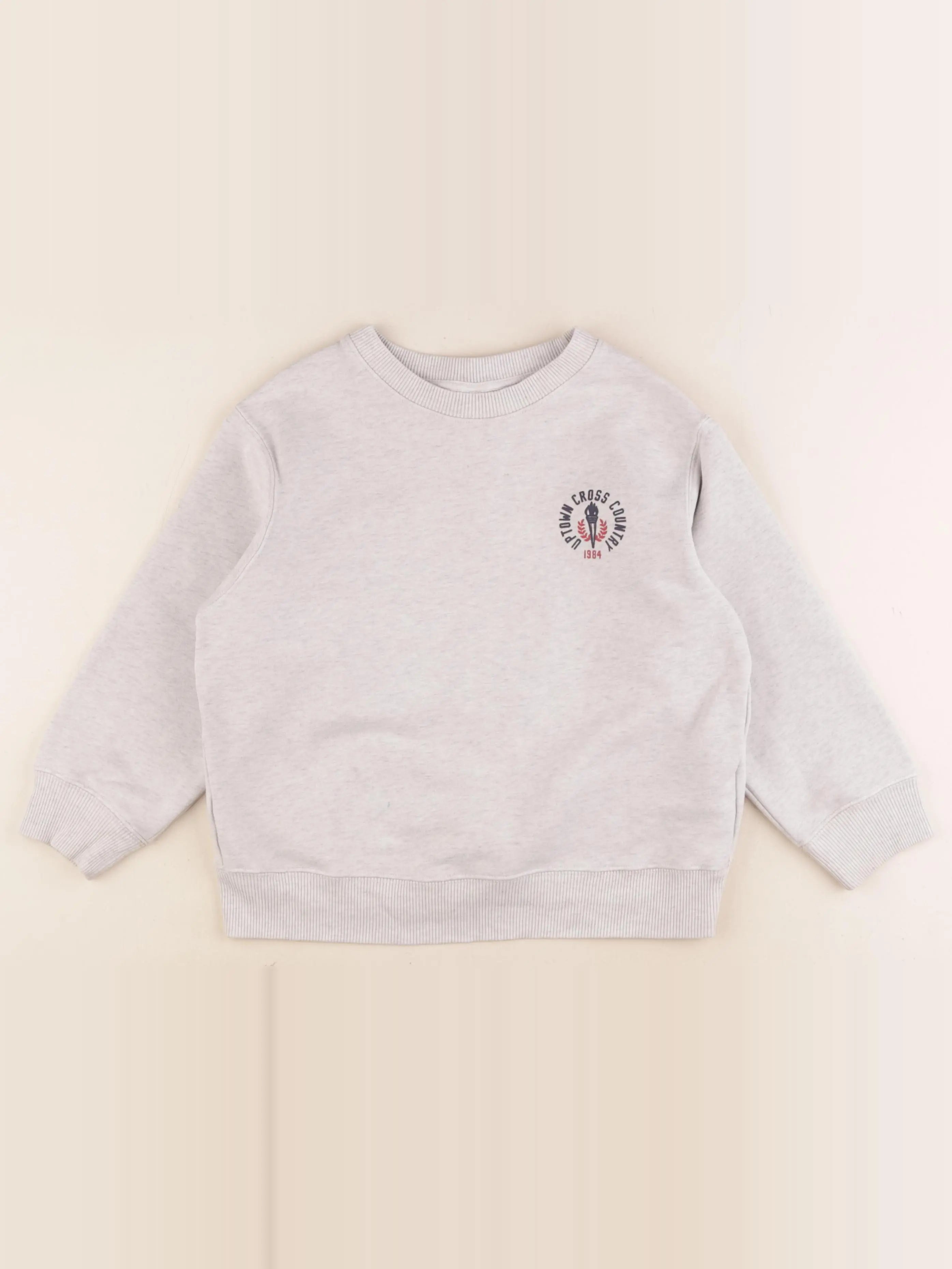 Uniqlo - sweat gris - 5/6 ans