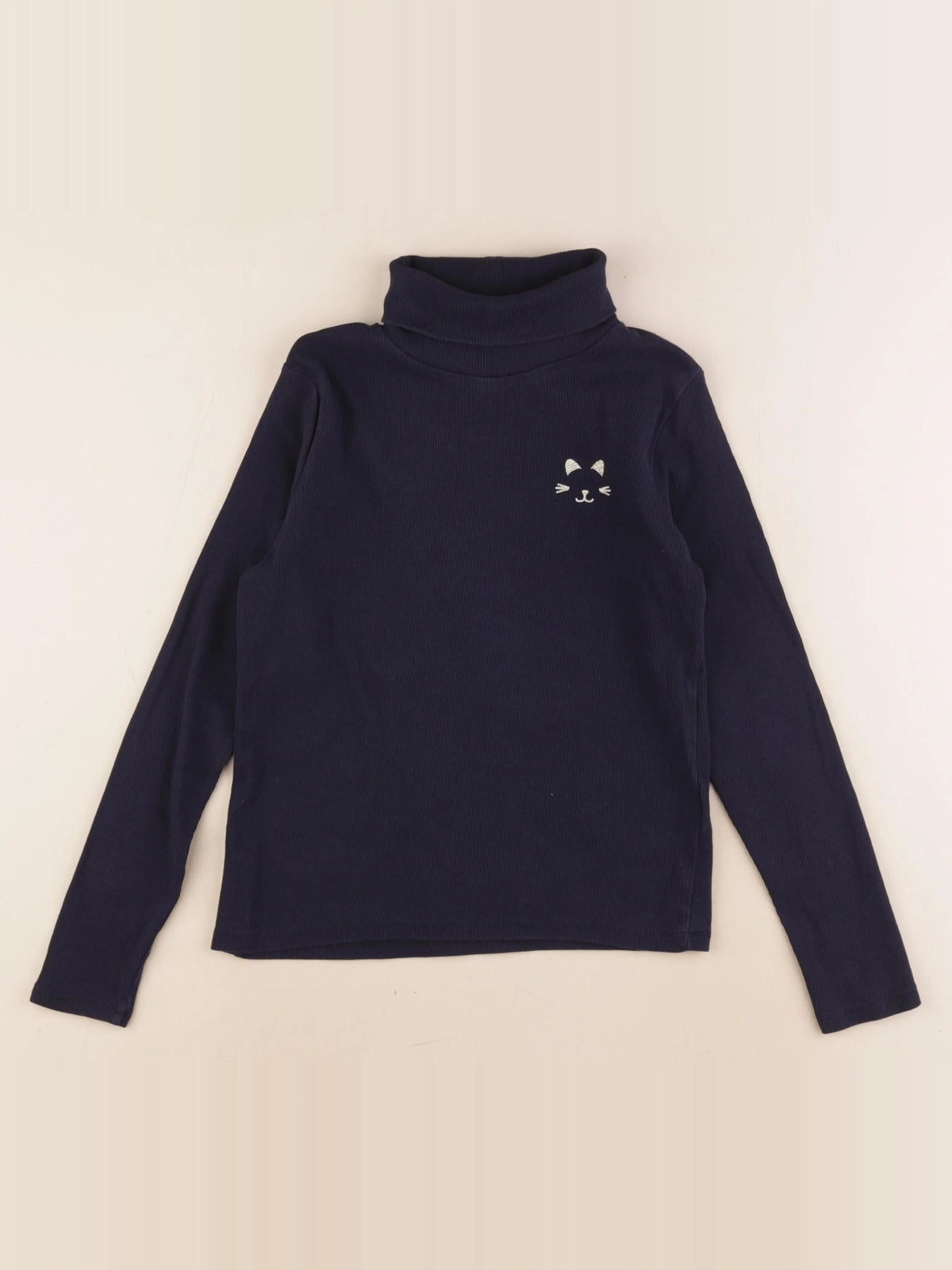 Vertbaudet - sous-pull bleu - 8 ans