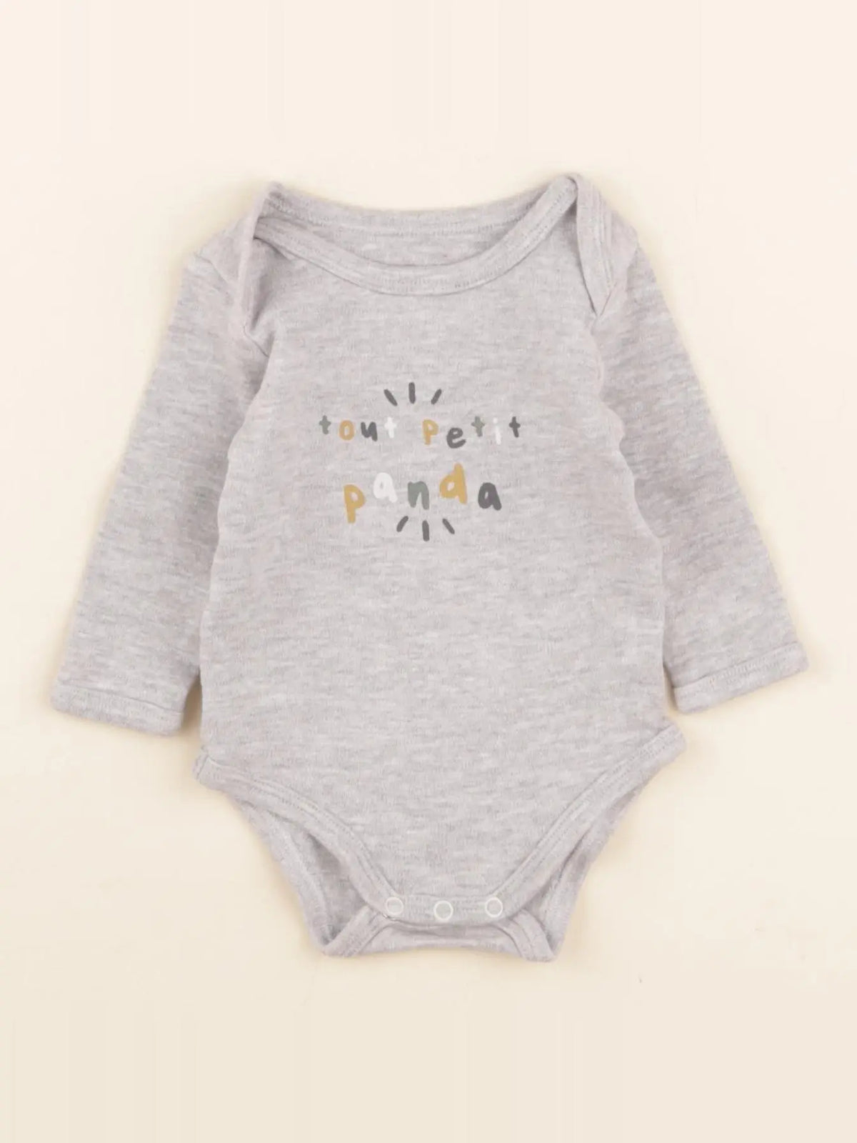 Vertbaudet - body gris - 3 mois