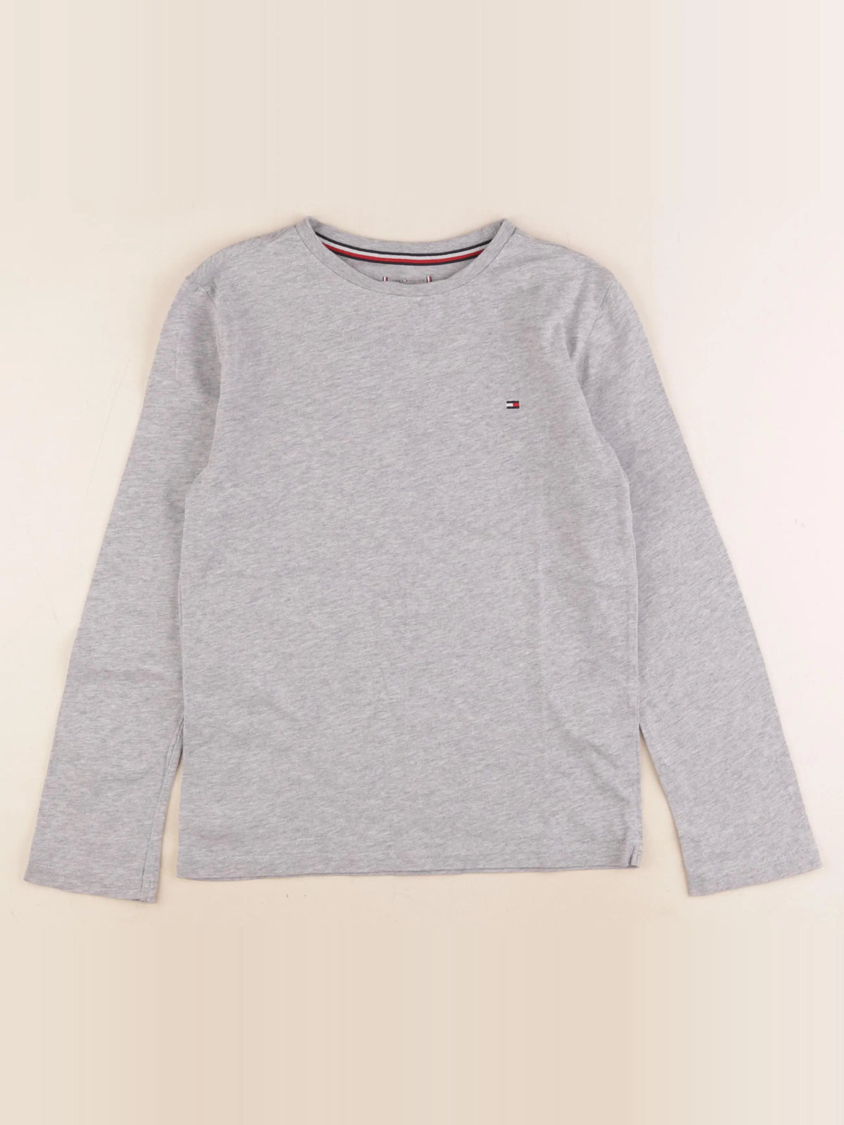 Tommy Hilfiger - tee-shirt gris - 8/10 ans