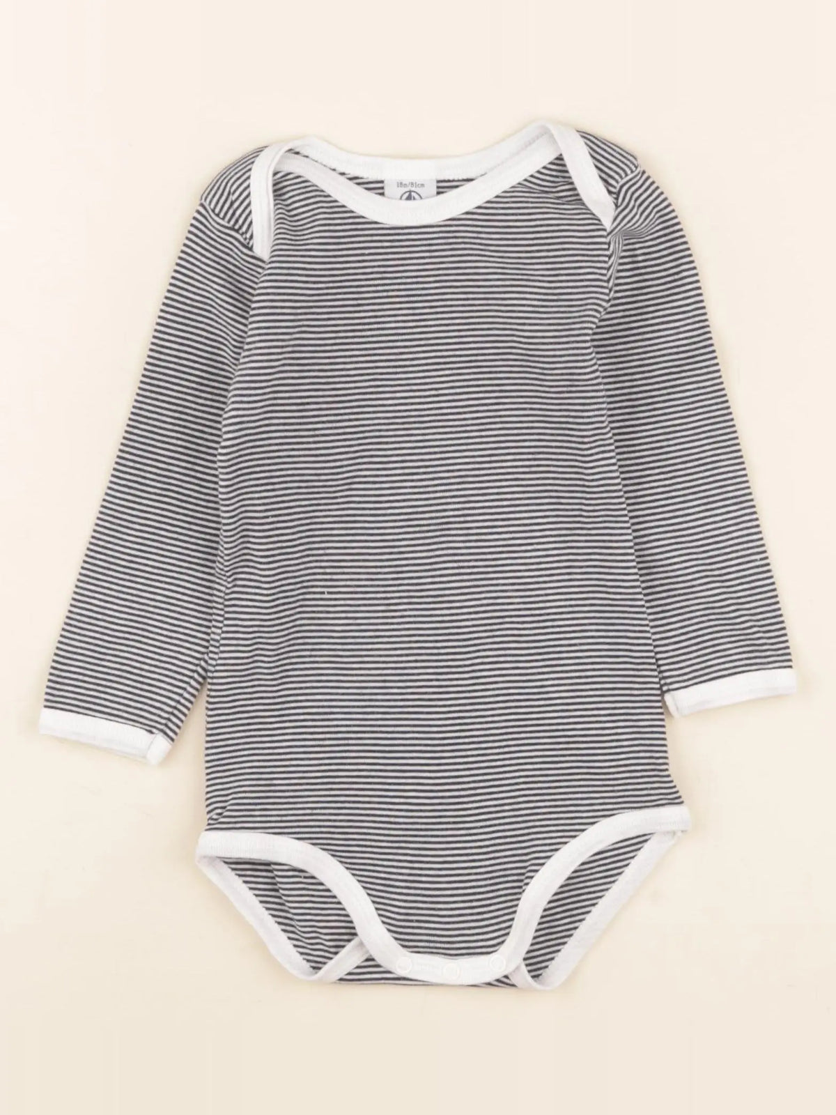 Petit Bateau - body bleu - 18 mois