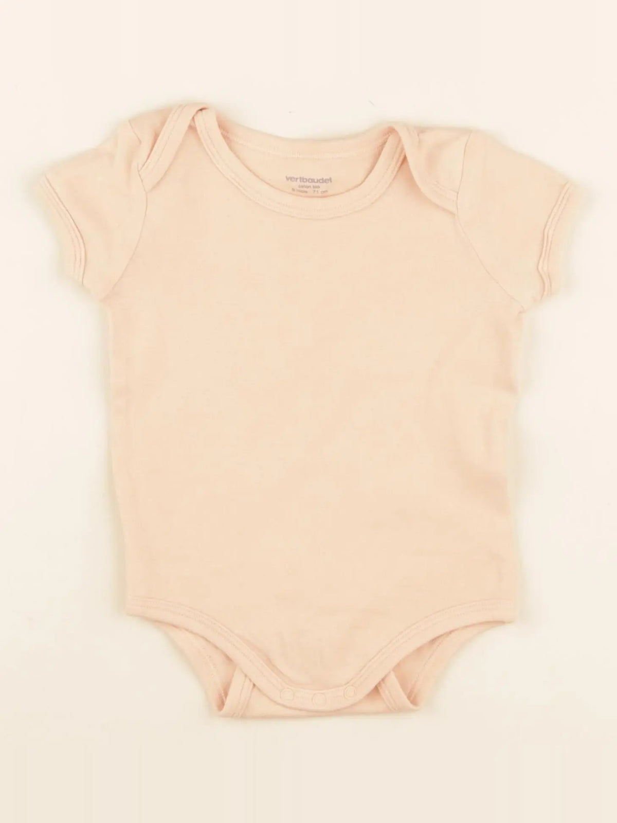 Vertbaudet - body orange - 9 mois