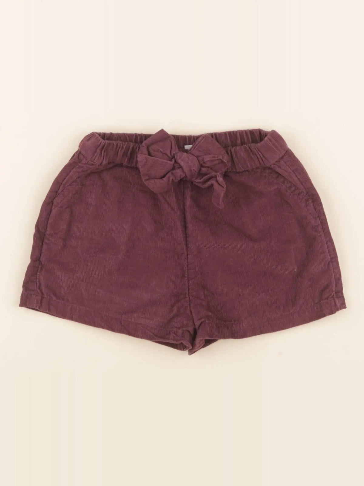 Vertbaudet - short doublé violet - 18 mois