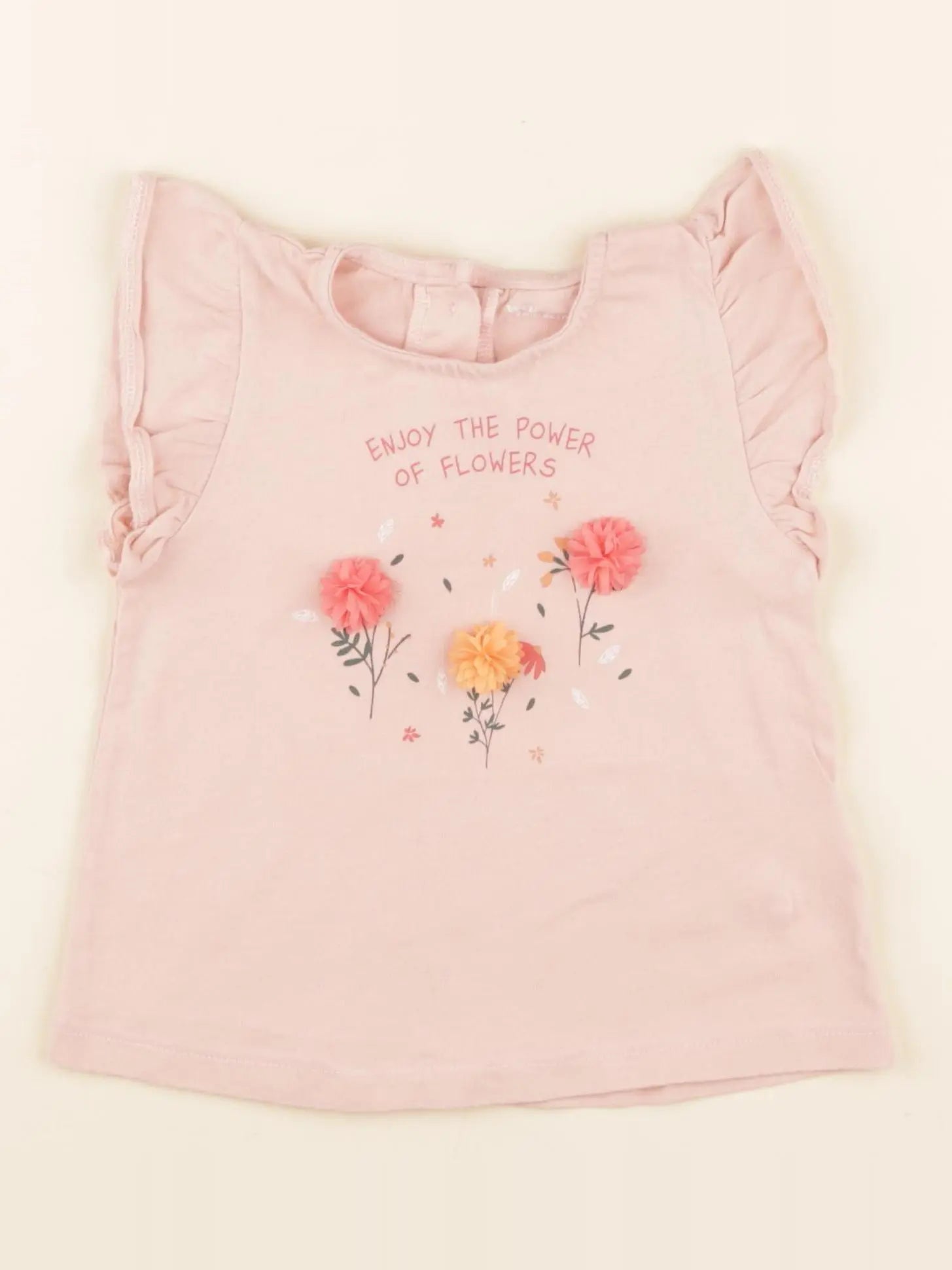 Vertbaudet - tee-shirt rose - 2 ans