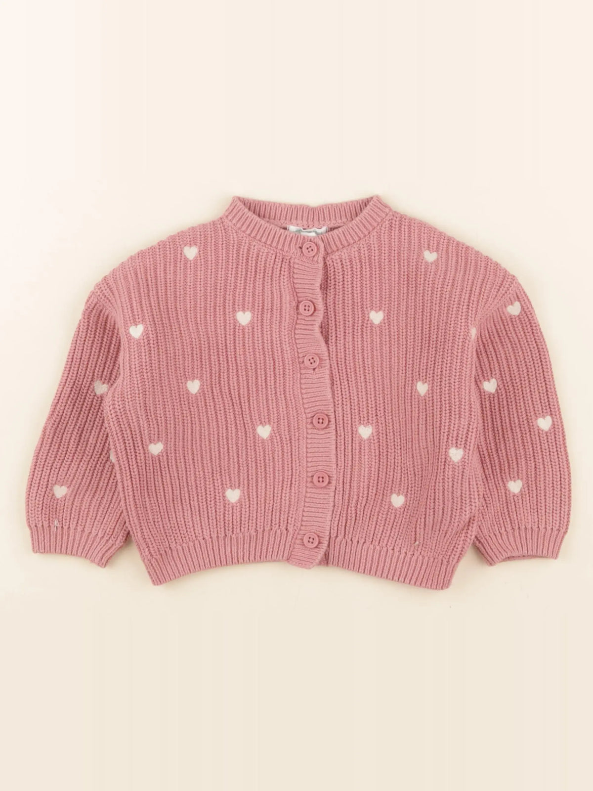 Vertbaudet - gilet rose - 2 ans