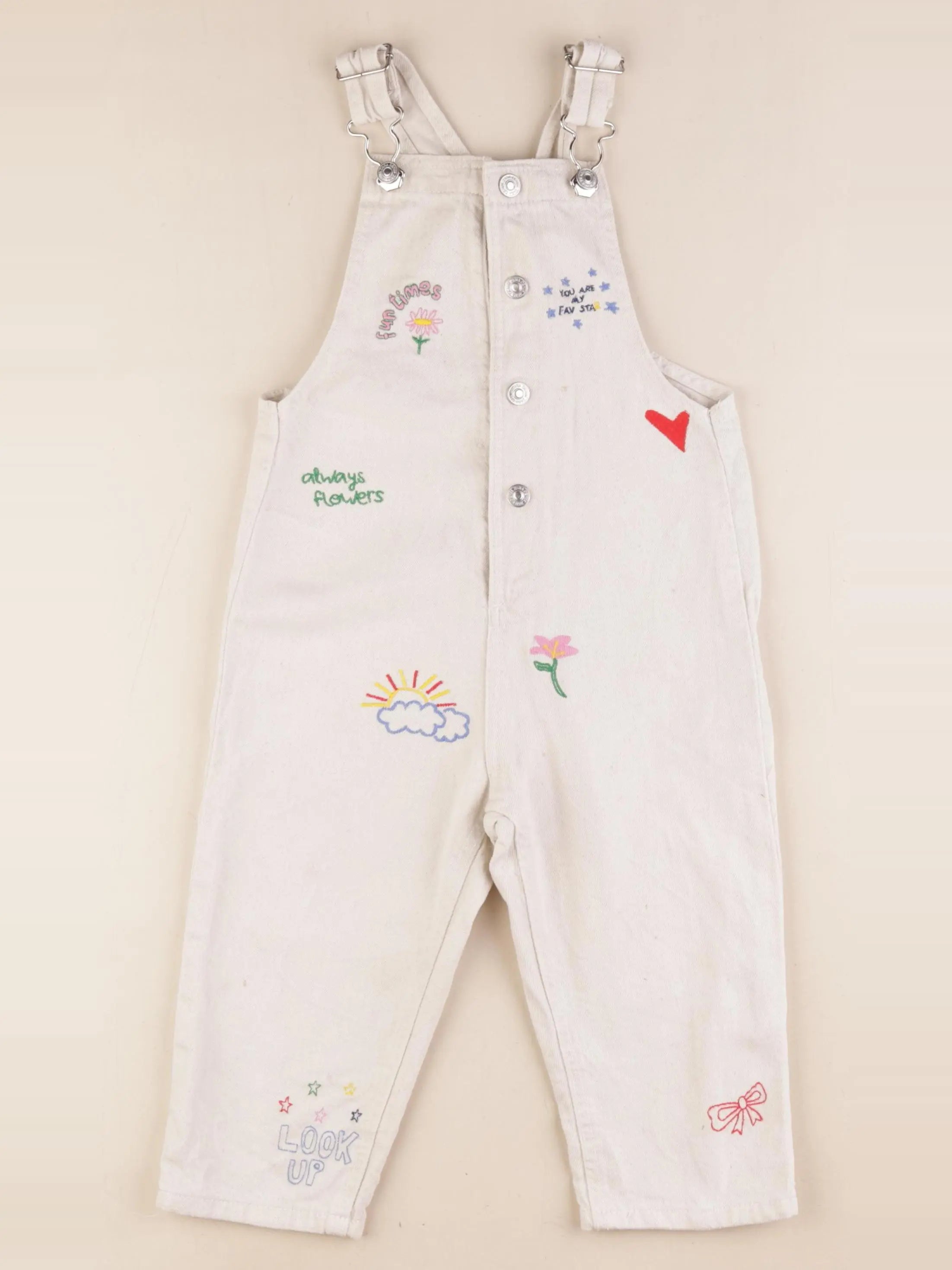 Zara - salopette beige - 3 ans