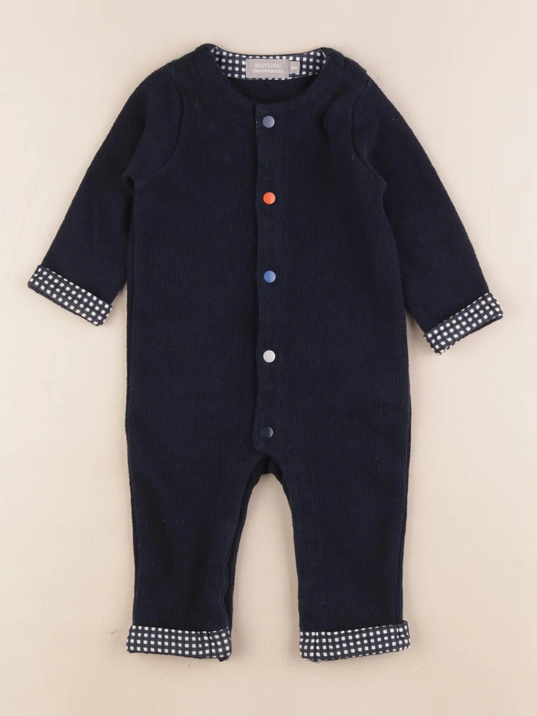 Boutchou - combinaison bleu - 6 mois