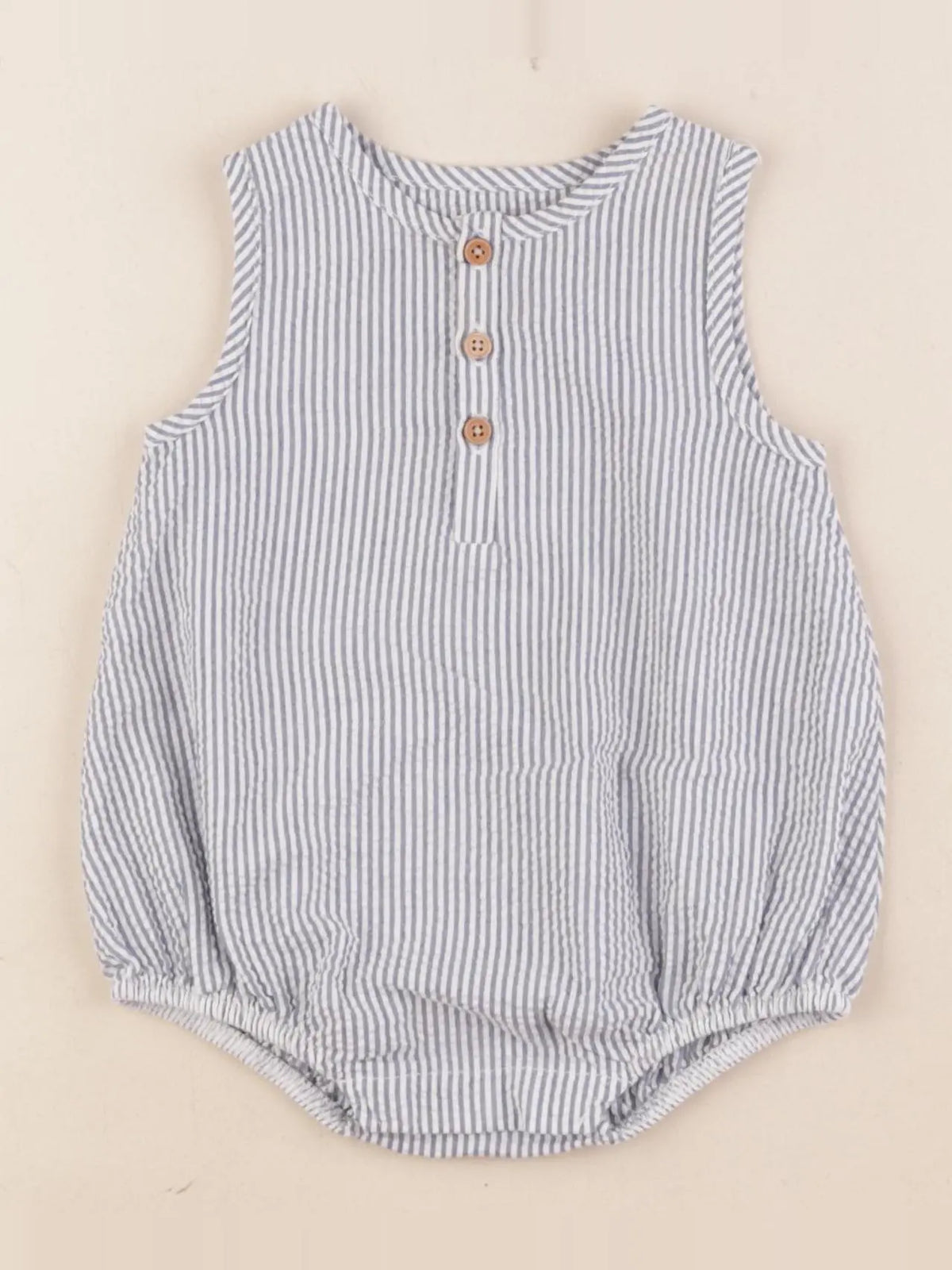 Boutchou - combinaison bleu, blanc - 3 mois