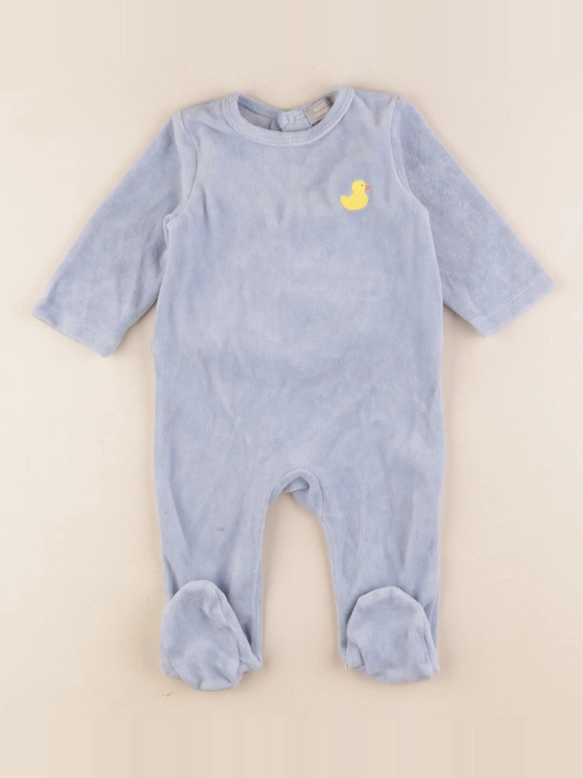 Boutchou - pyjama velours bleu - 6 mois