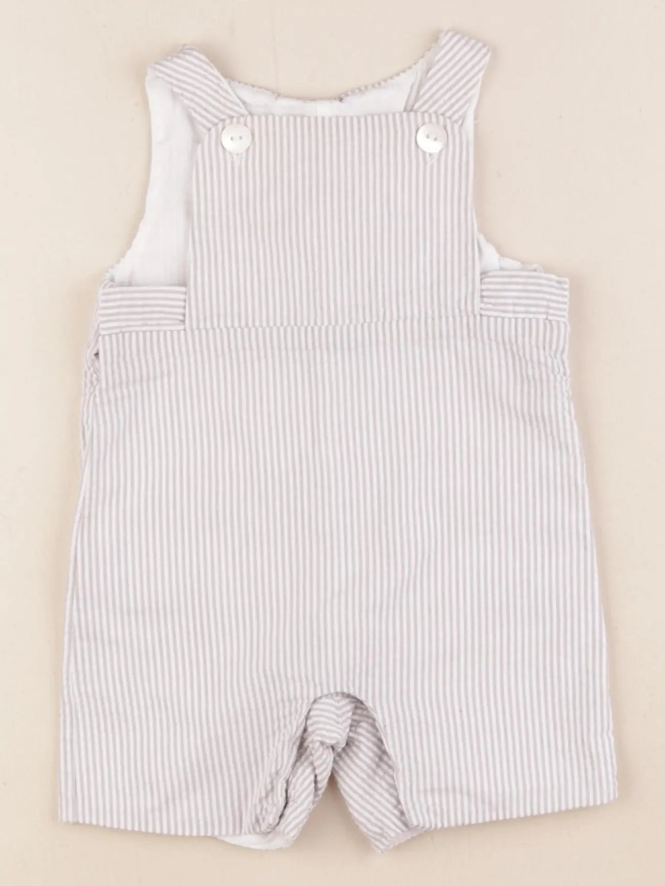 Jacadi - salopette gris, blanc - 3 mois