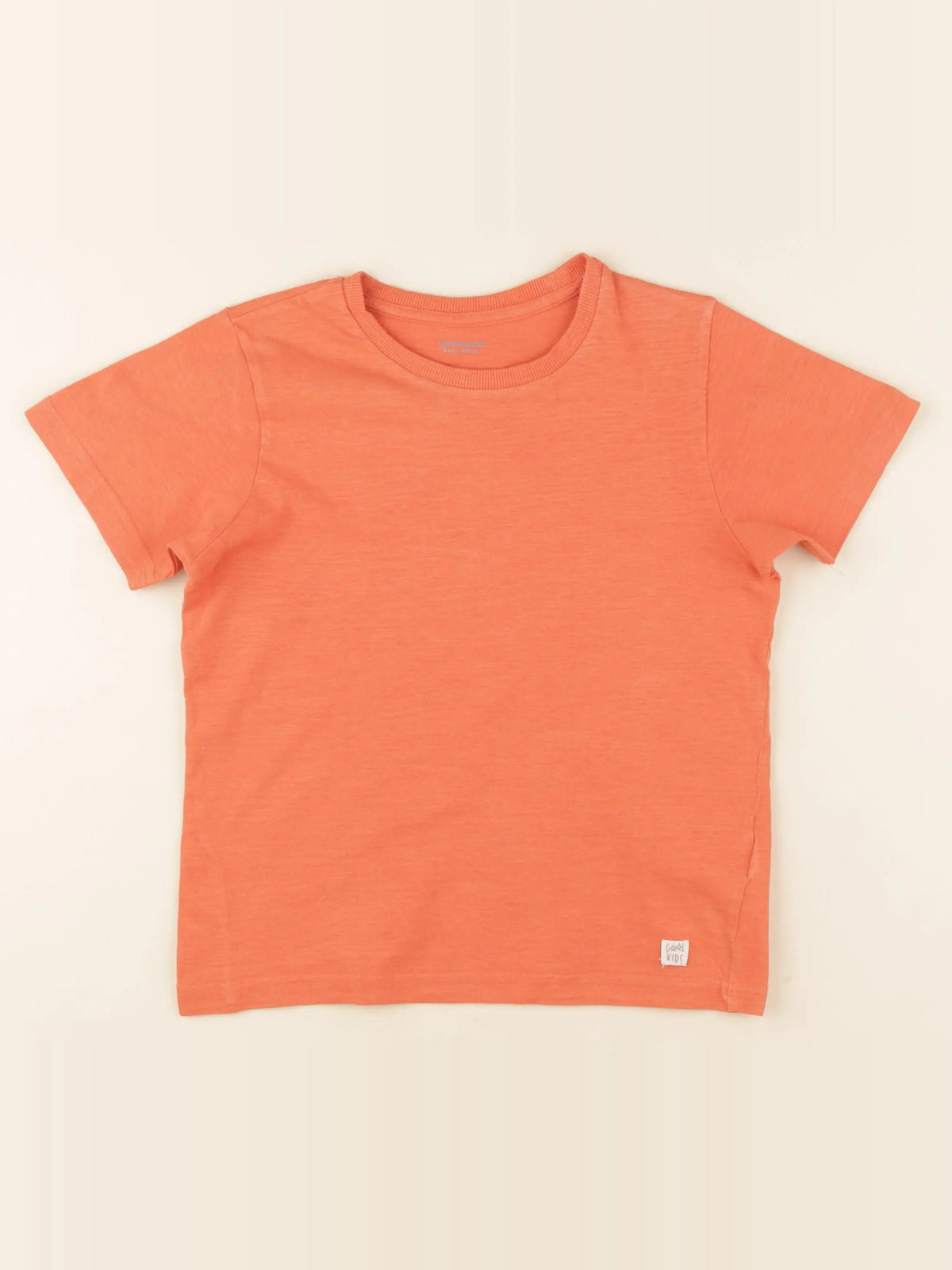 Vertbaudet - tee-shirt orange - 8 ans