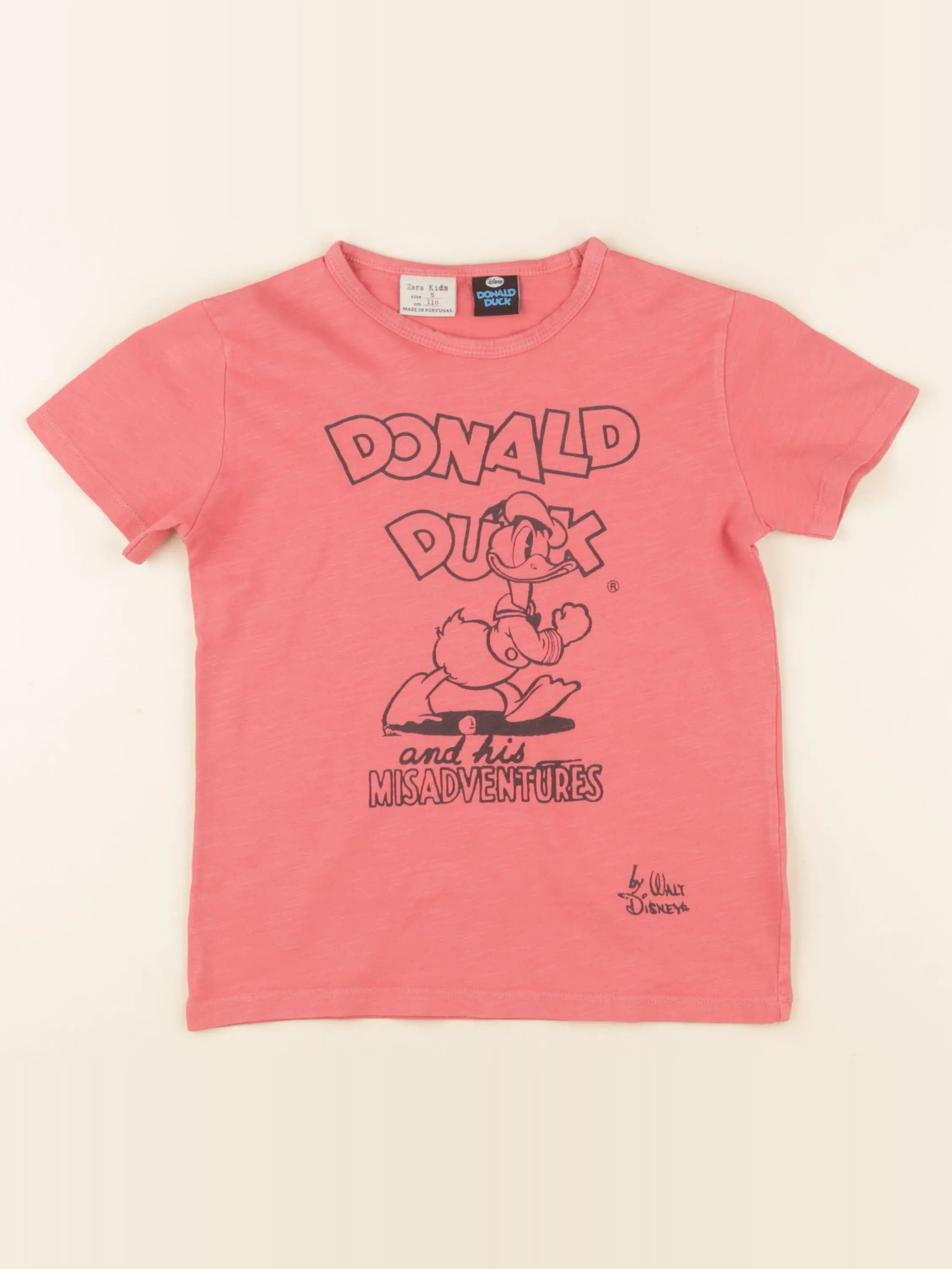 Zara - tee-shirt rose - 5 ans