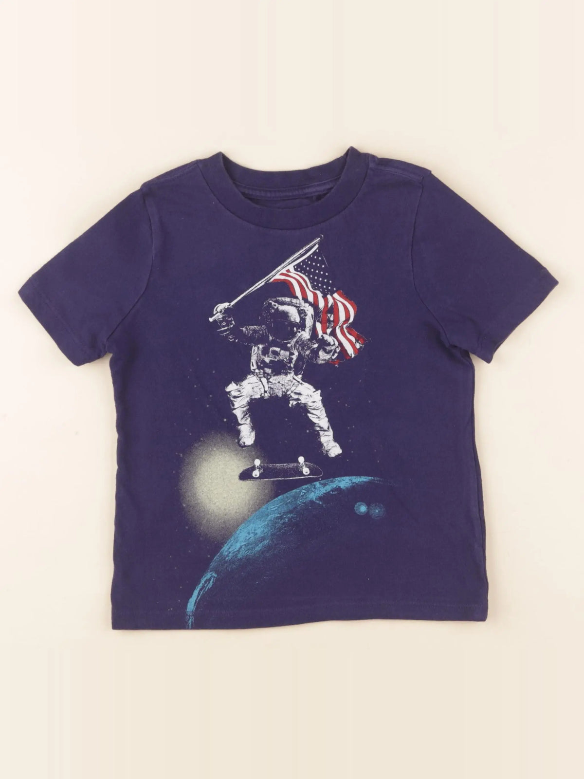 GAP - tee-shirt bleu - 4/5 ans