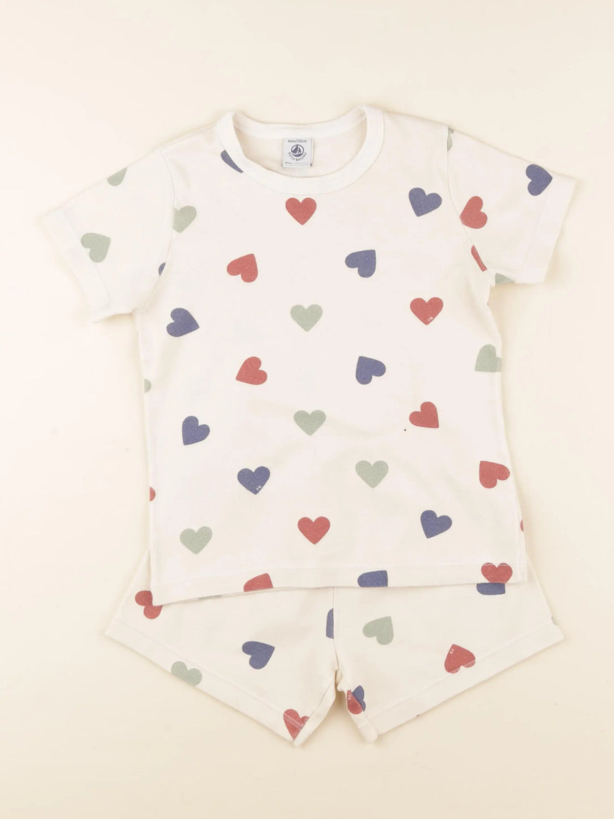 Petit Bateau - pyjama coton multicolore, marron - 6 ans