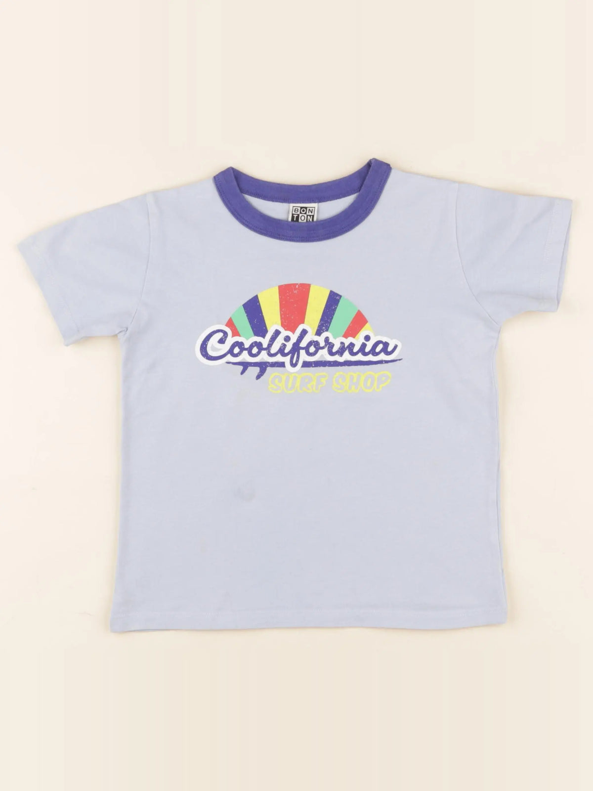 Bonton - tee-shirt bleu - 4 ans