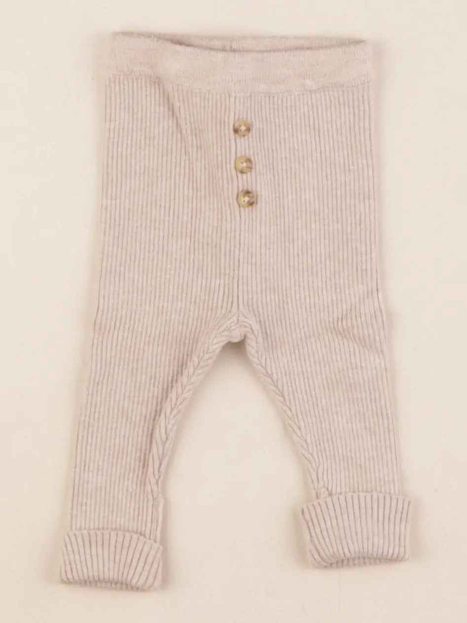 Vertbaudet - legging marron - 1 mois