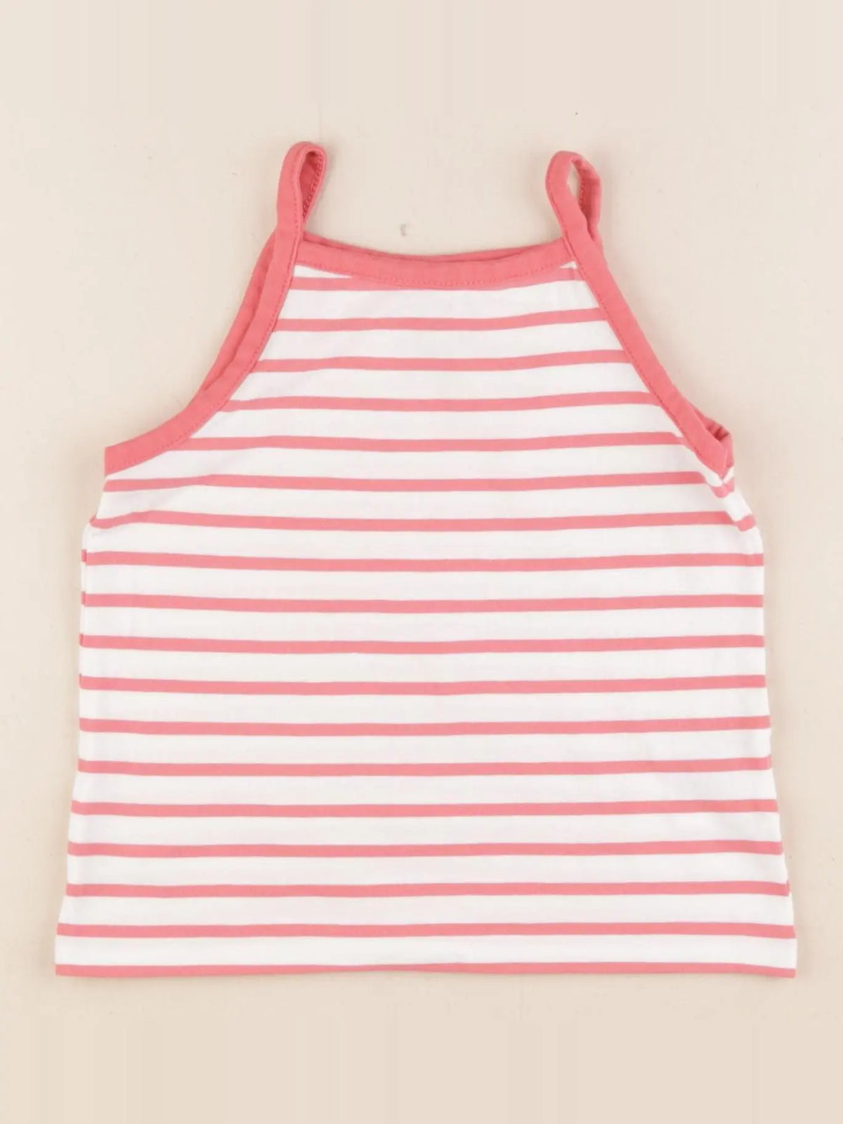 H&M - débardeur blanc, rose - 4/6 ans