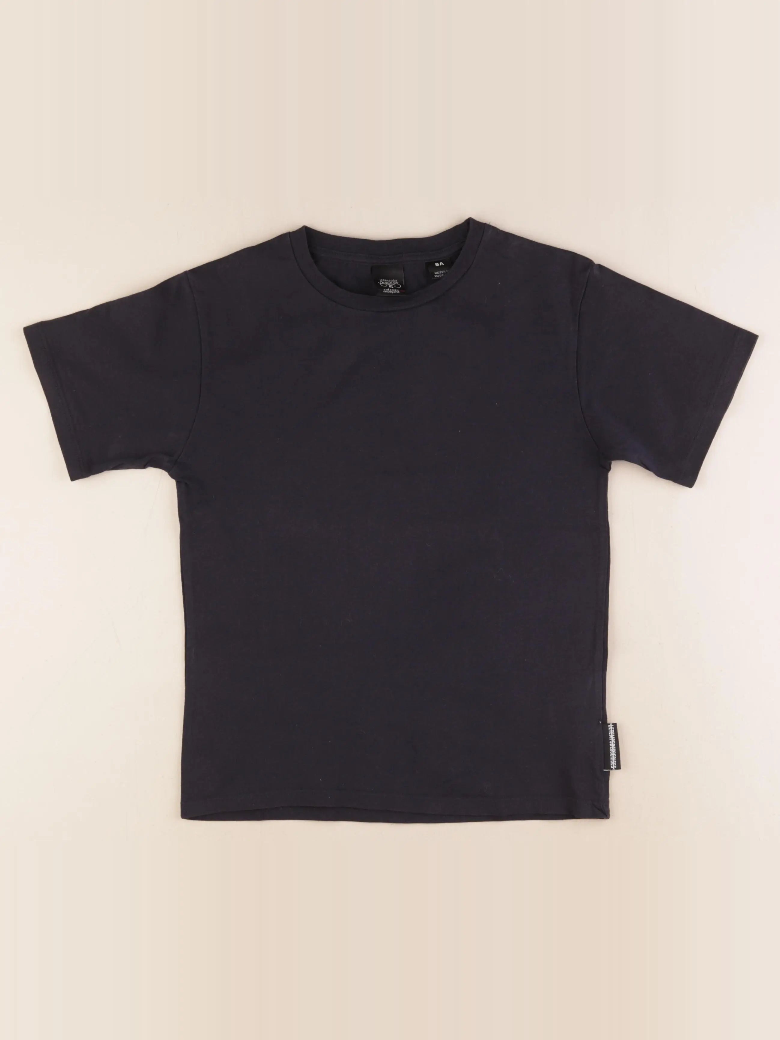 Le temps des cerises  - tee-shirt imprimé au dos noir - 8 ans