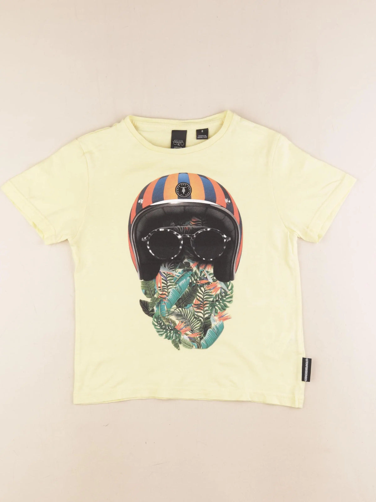 Le temps des cerises  - tee-shirt jaune - 8 ans