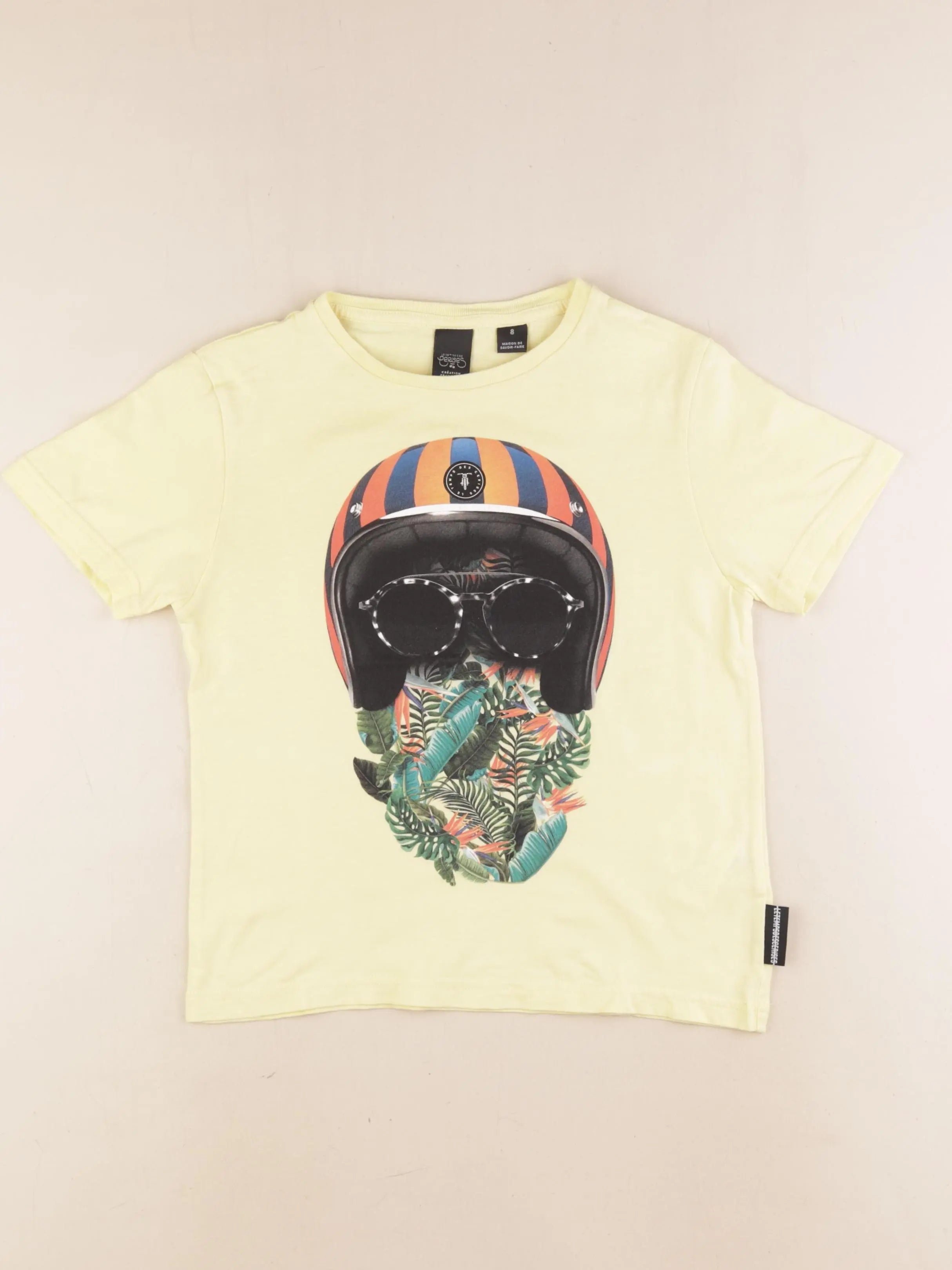Le temps des cerises  - tee-shirt jaune - 8 ans