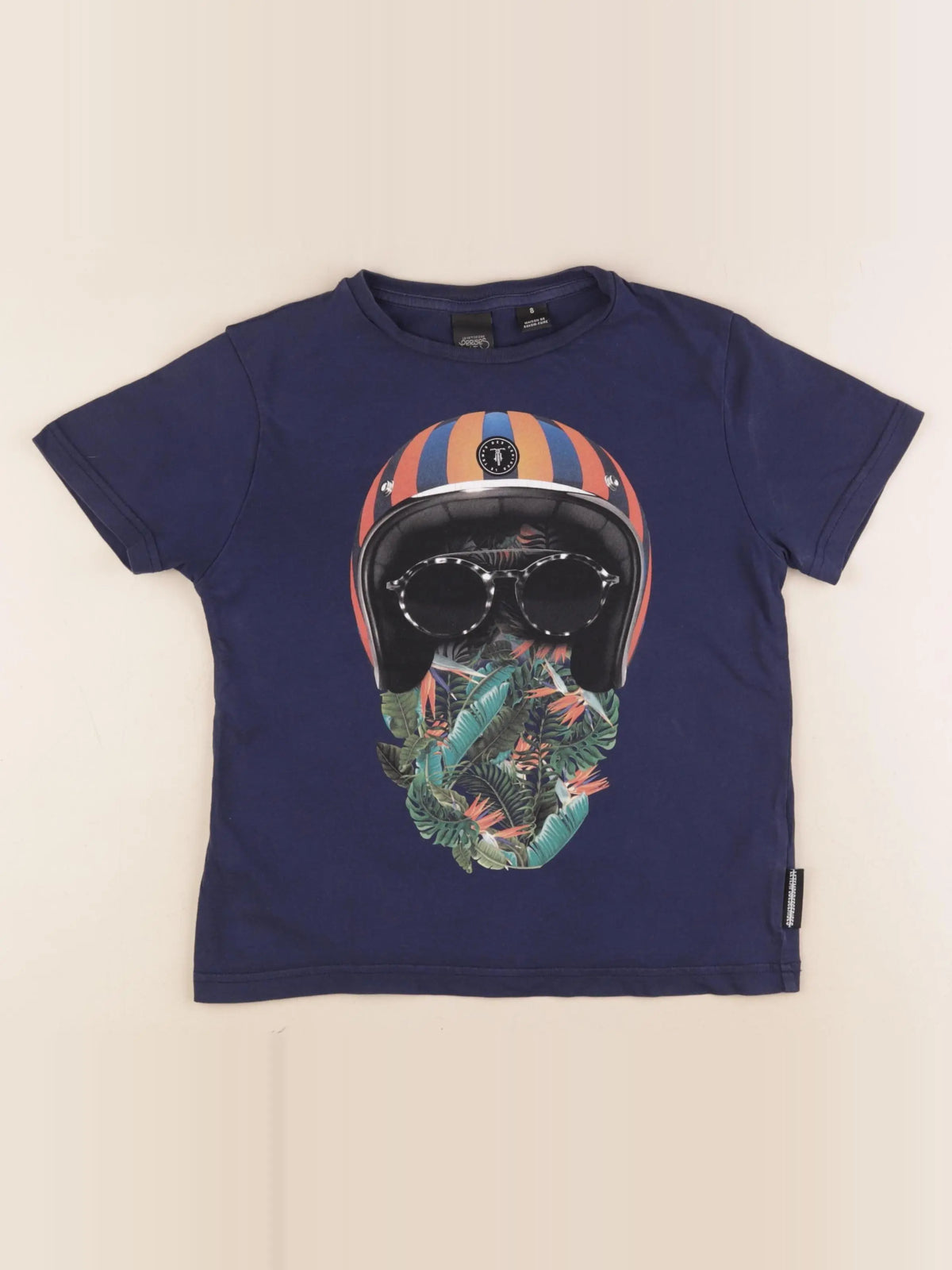Le temps des cerises  - tee-shirt bleu - 8 ans