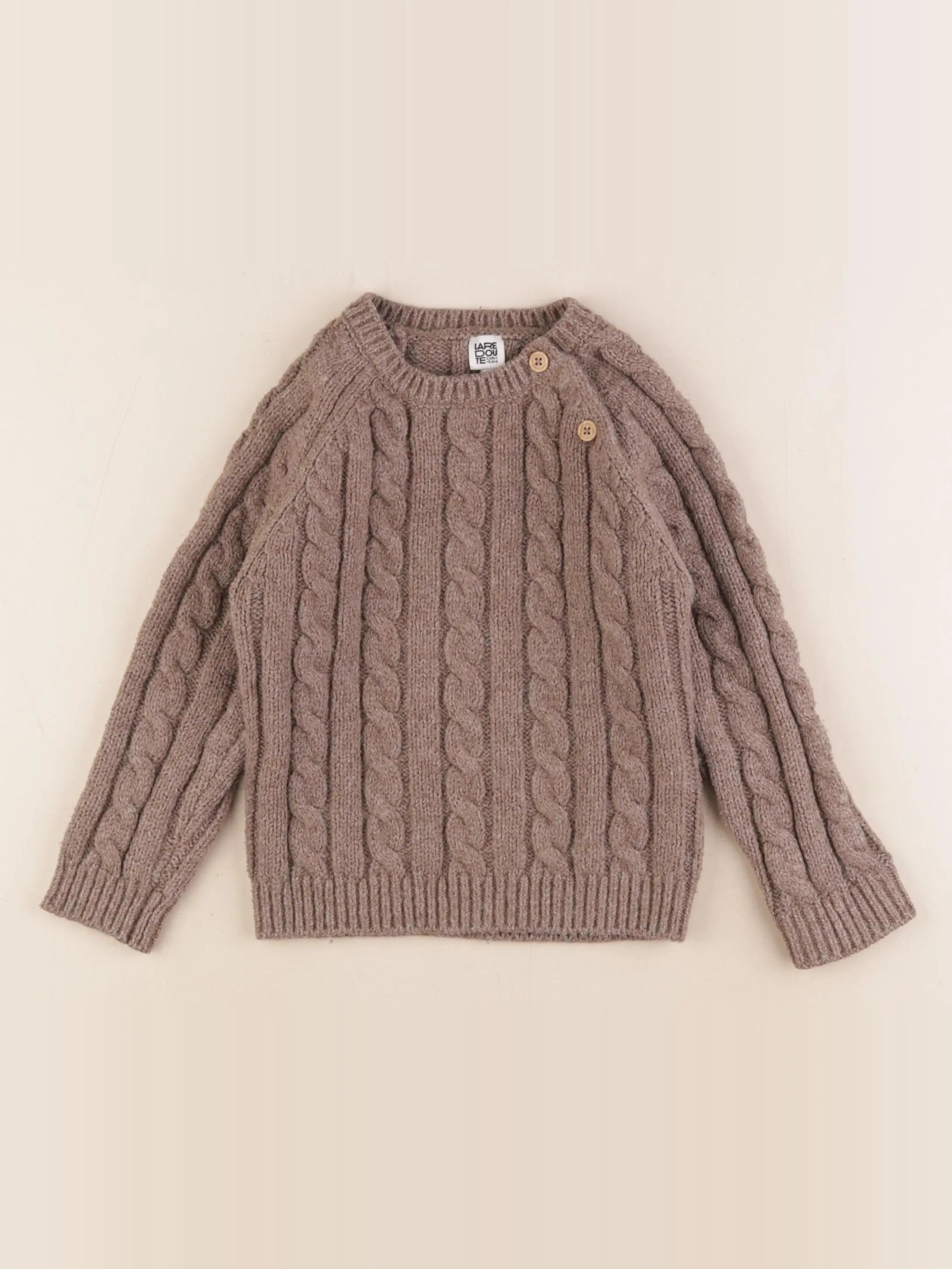 La Redoute - pull marron - 3 ans