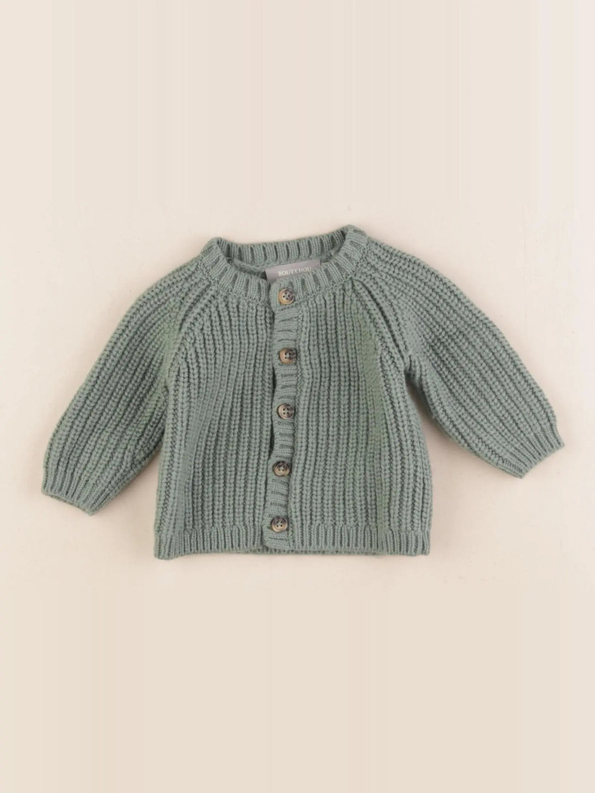 Boutchou - gilet vert - 1 mois