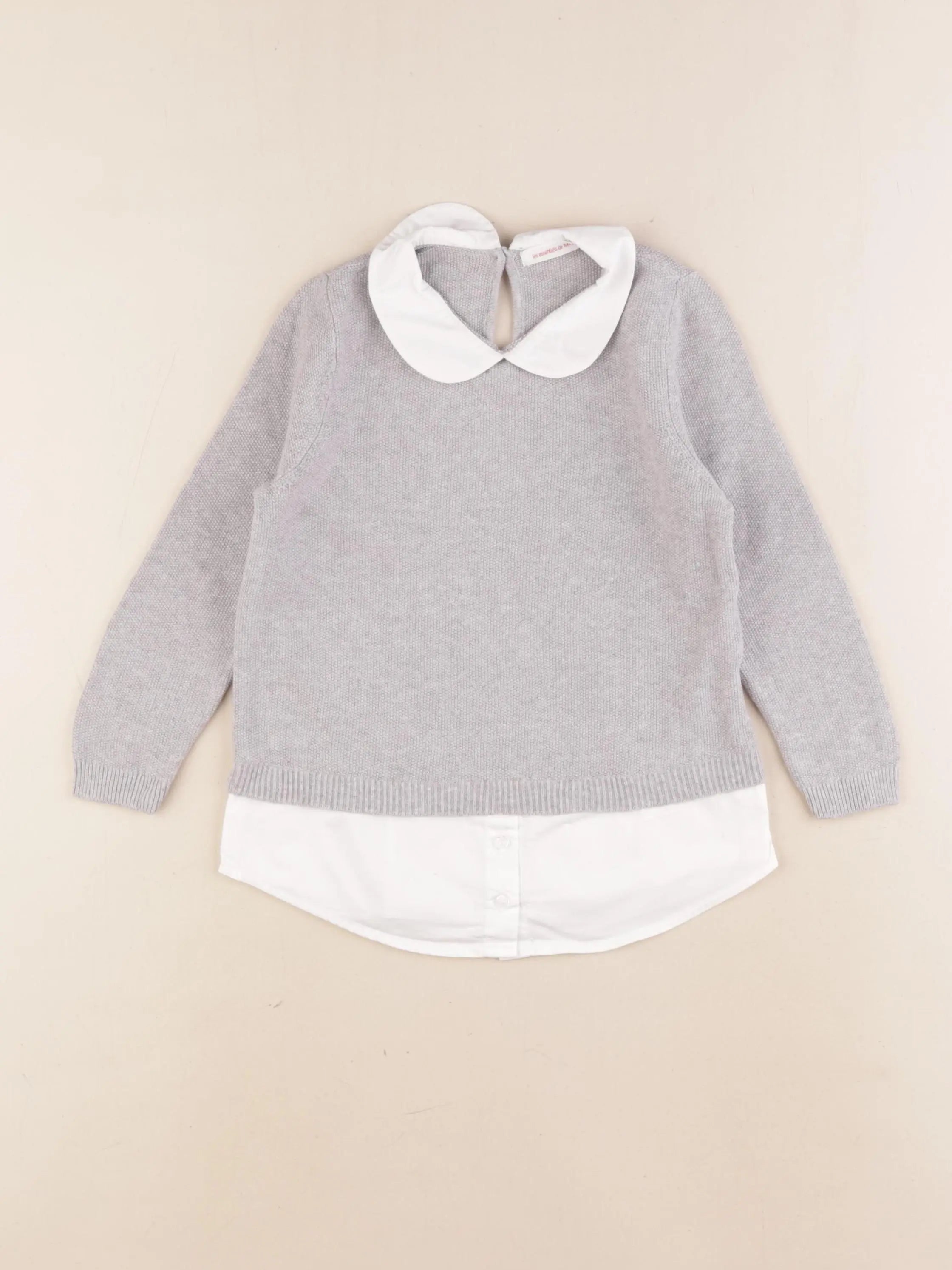 Monoprix - pull gris - 4 ans