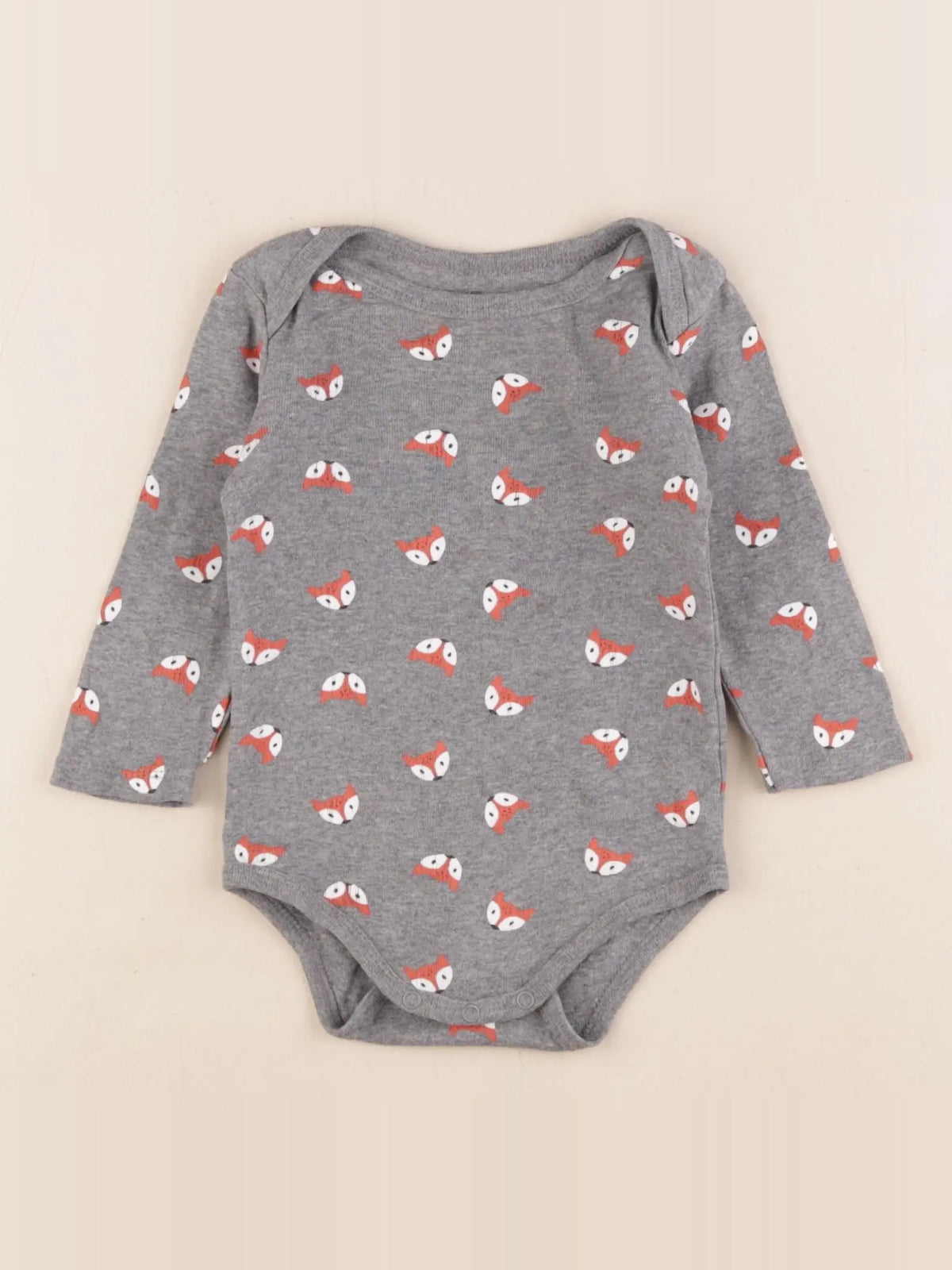 La Redoute - body gris - 12 mois