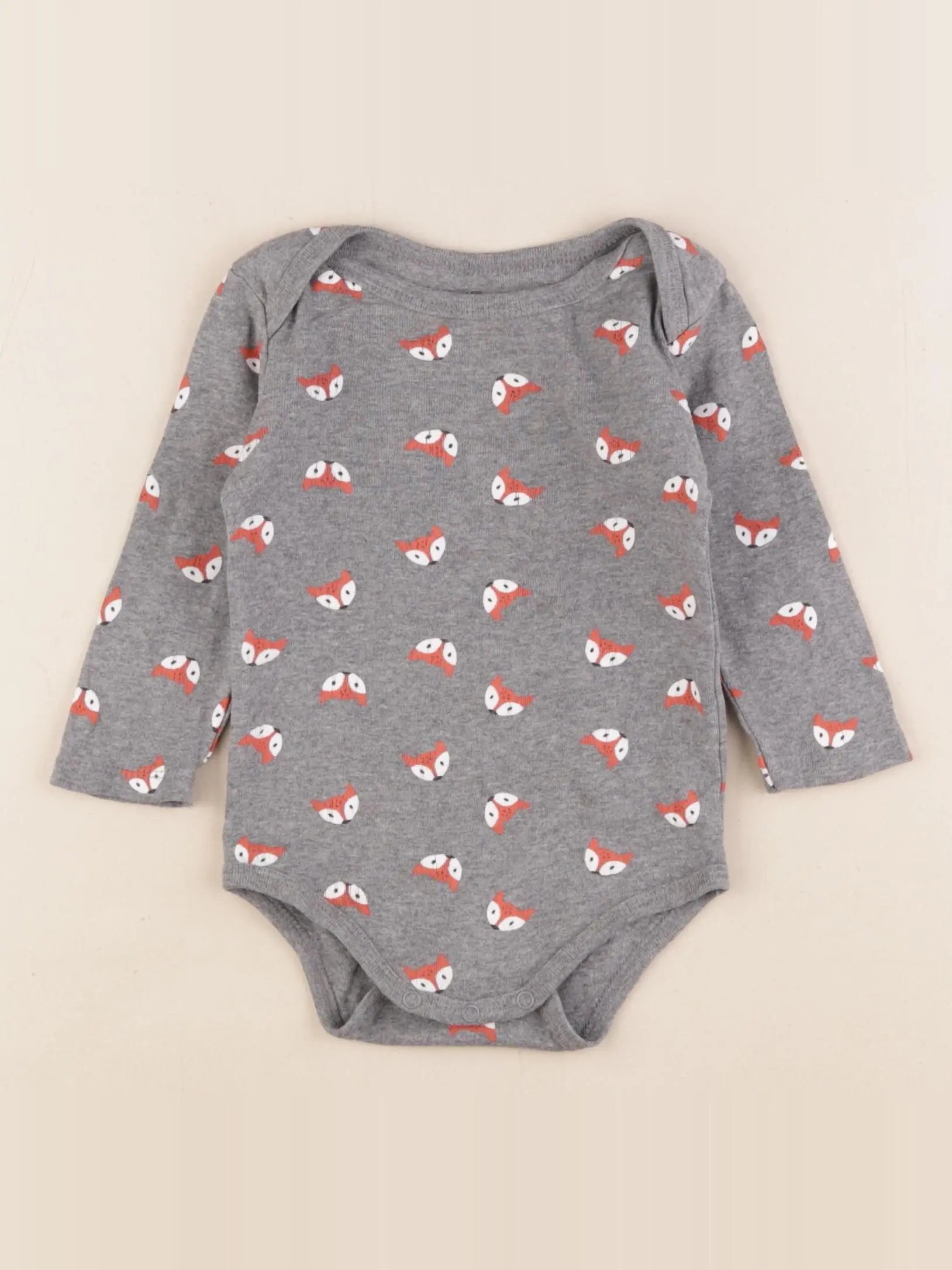 La Redoute - body gris - 12 mois