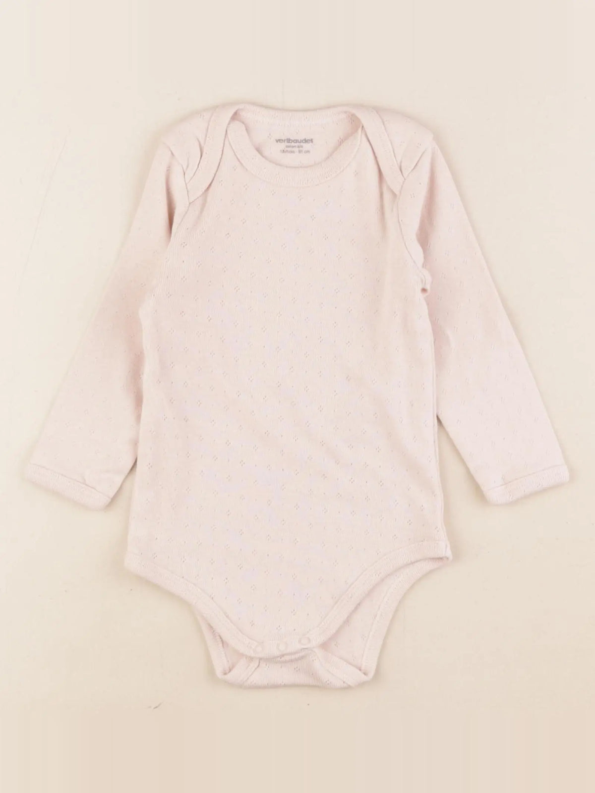 Vertbaudet - body rose - 18 mois