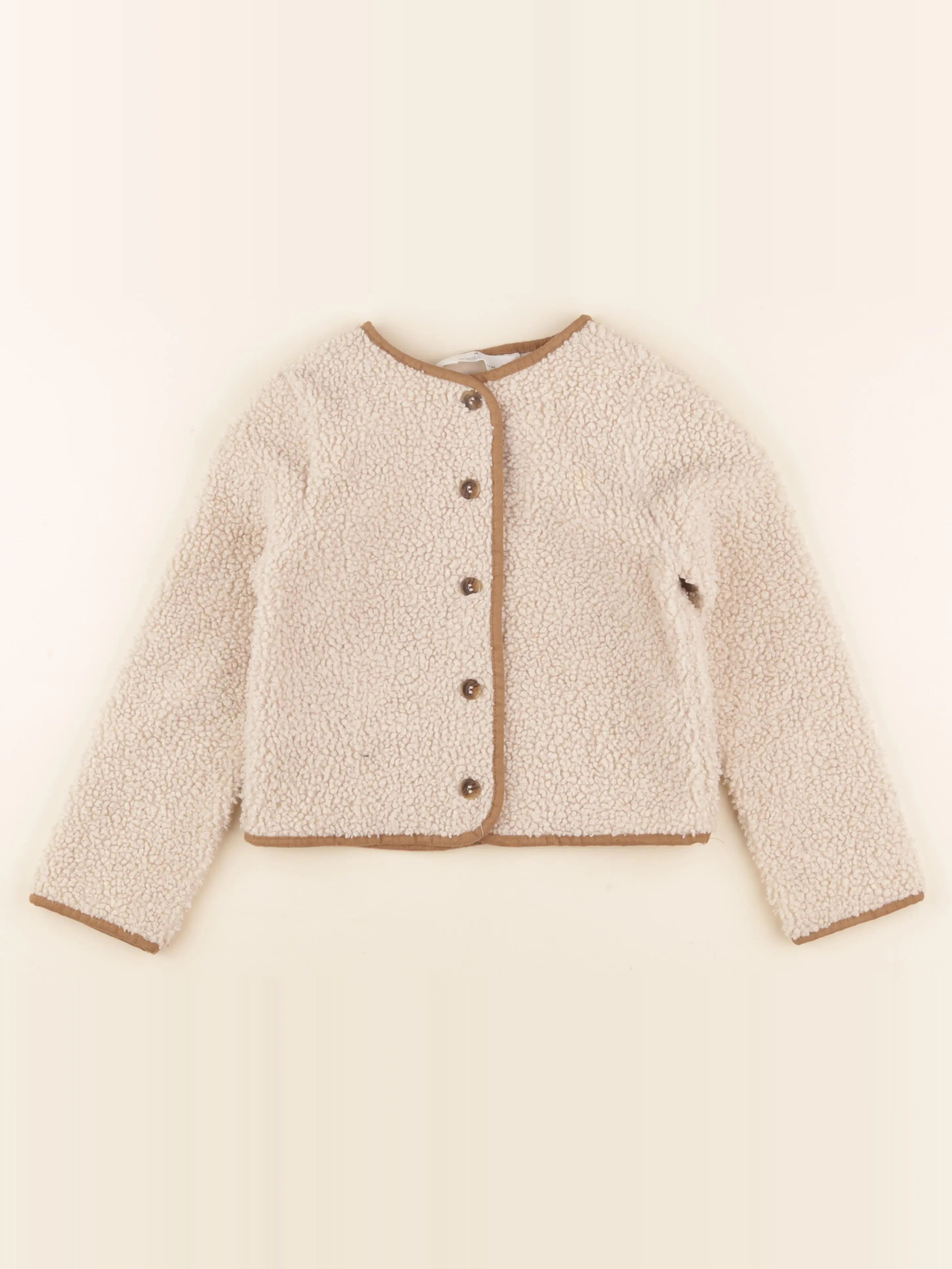 H&M - veste beige - 6/8 ans