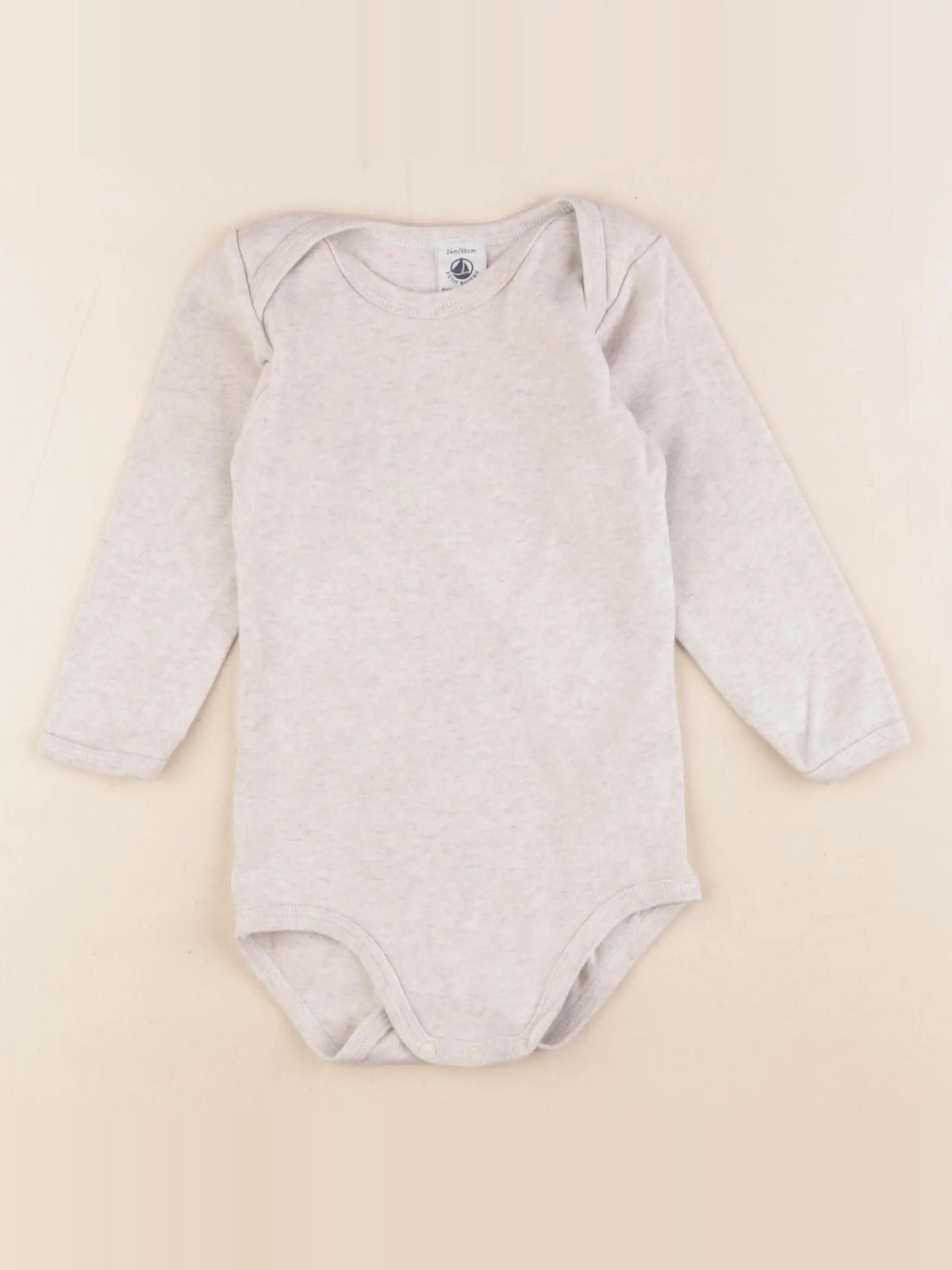 Petit Bateau - body beige - 24 mois