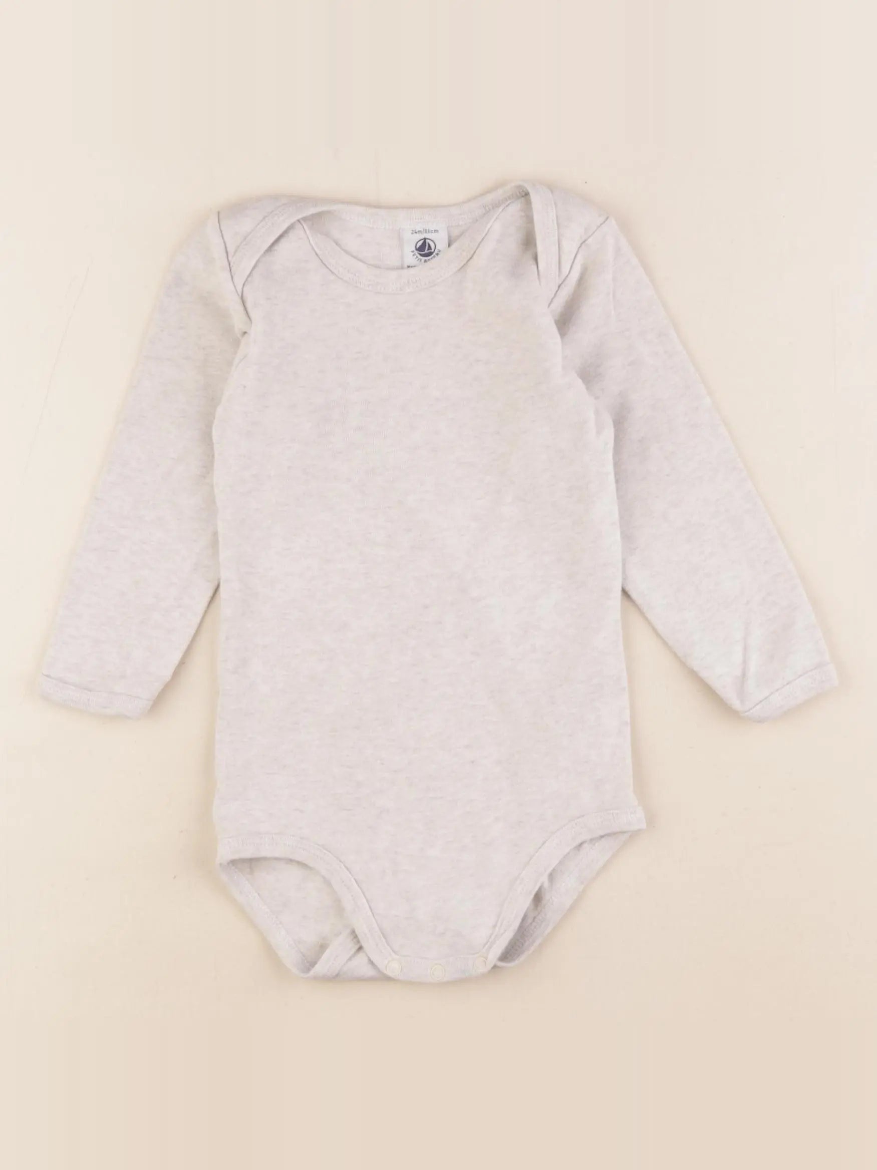 Petit Bateau - body beige - 24 mois