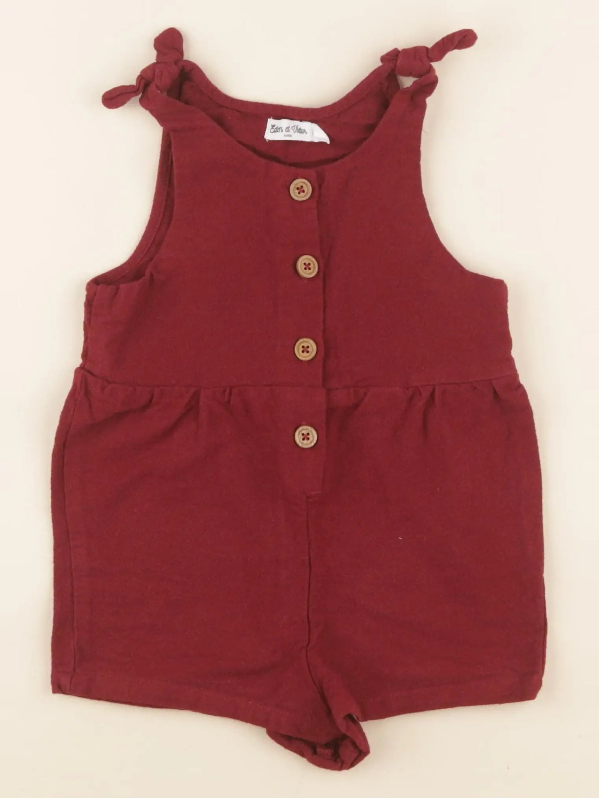 Eden & Victor - combinaison rouge - 3 ans
